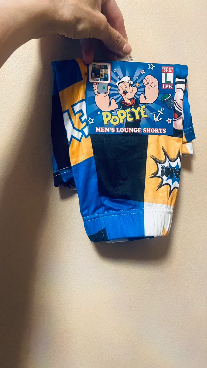 Mens Popeye lounge shorts size 36-38