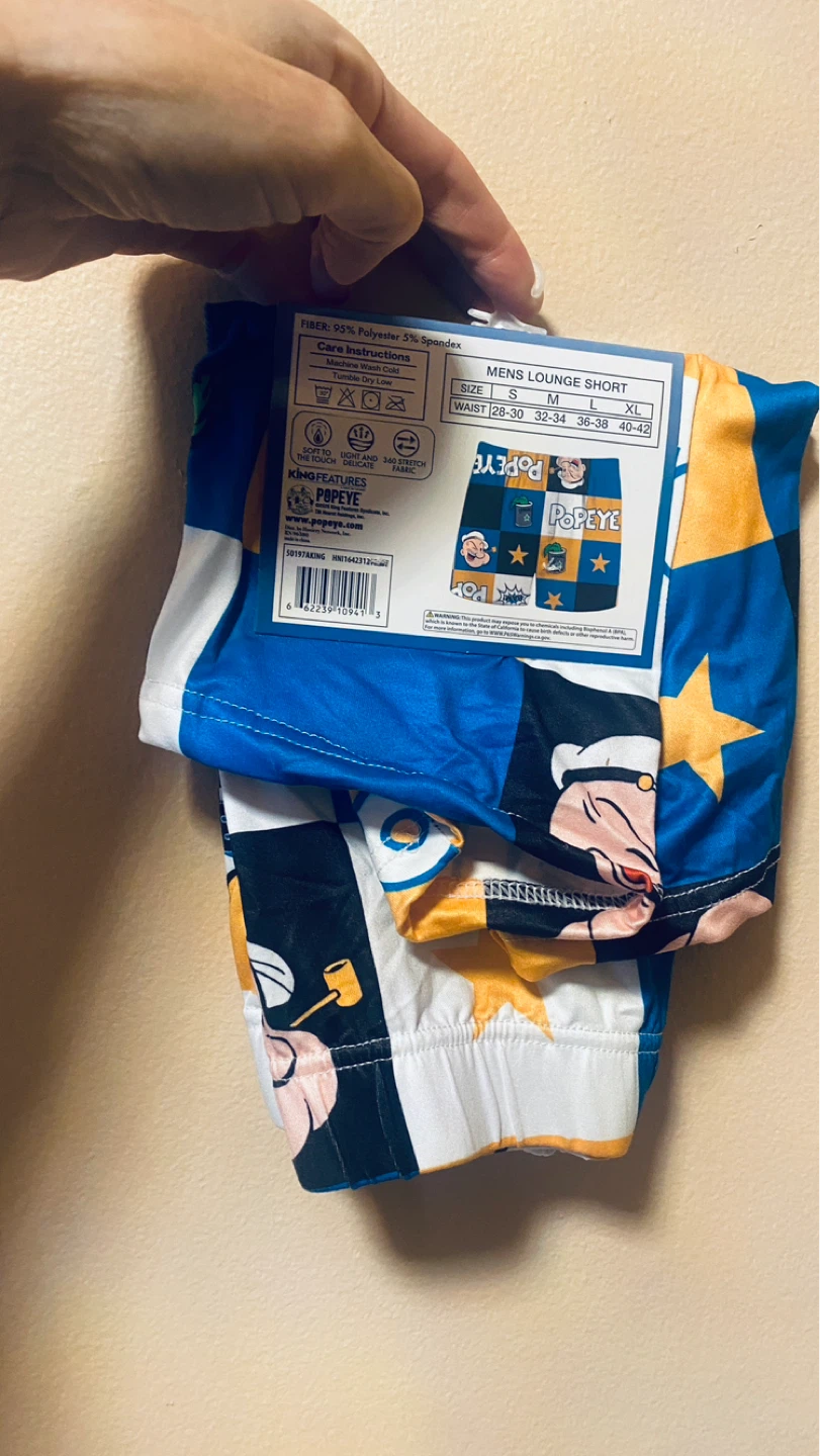 Mens Popeye lounge shorts size 36-38 - photo 2