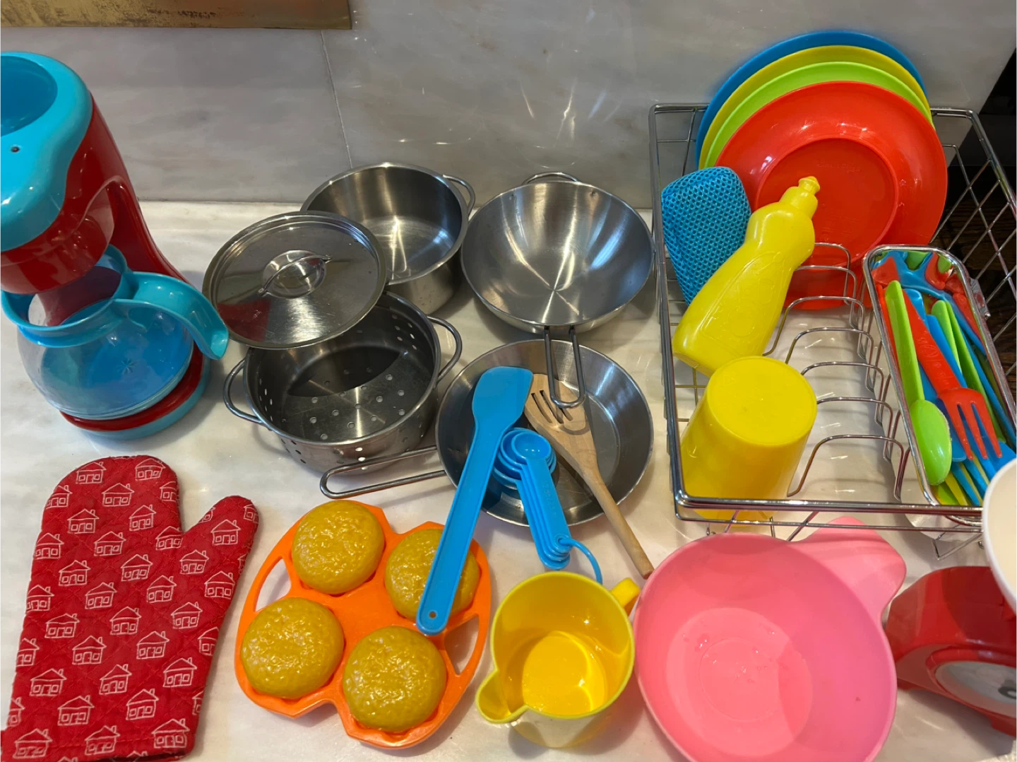Play kitchen package (kitchen/cookware/food) - photo 4