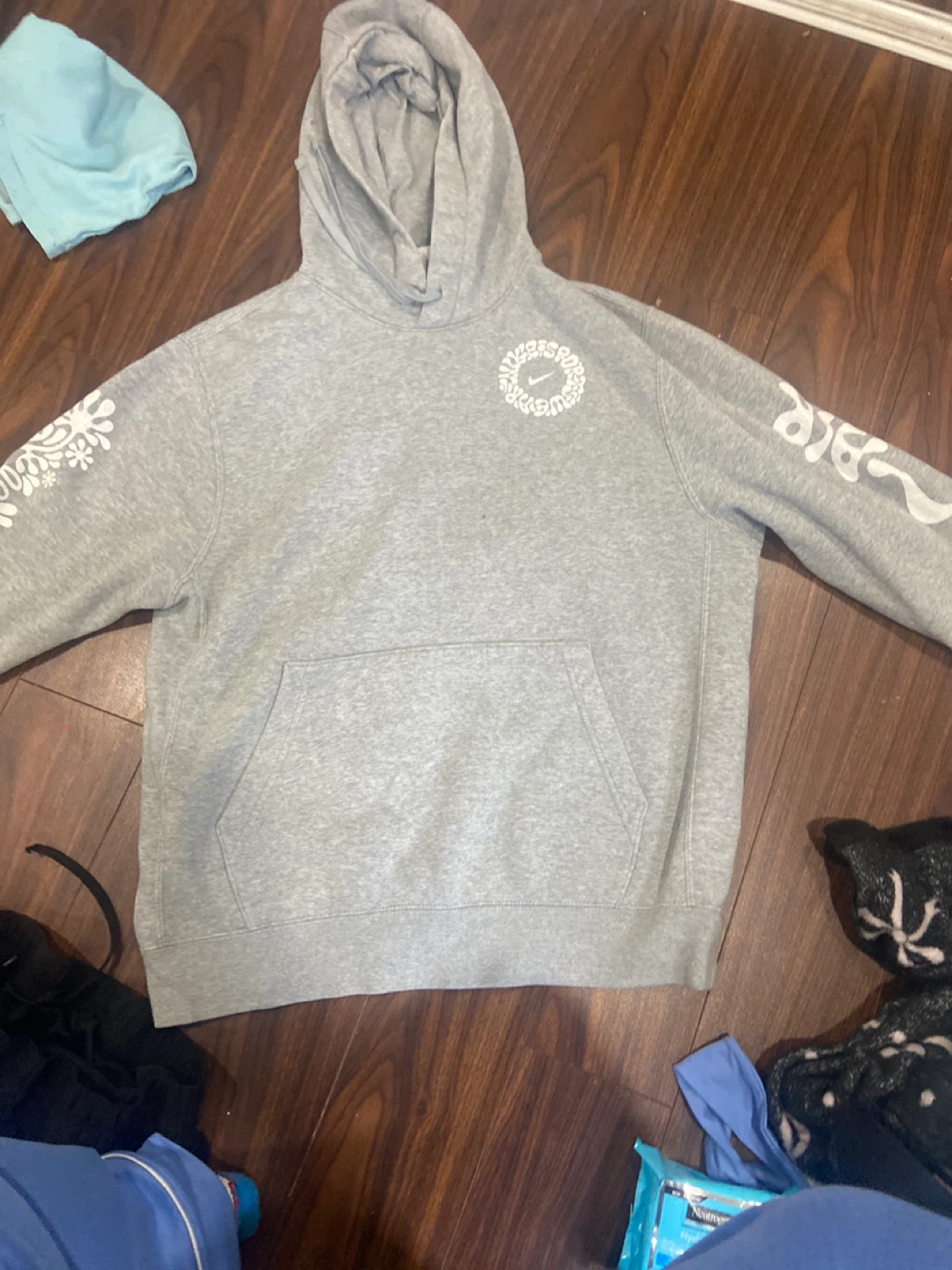 Nike Grey Hoodie Size M
