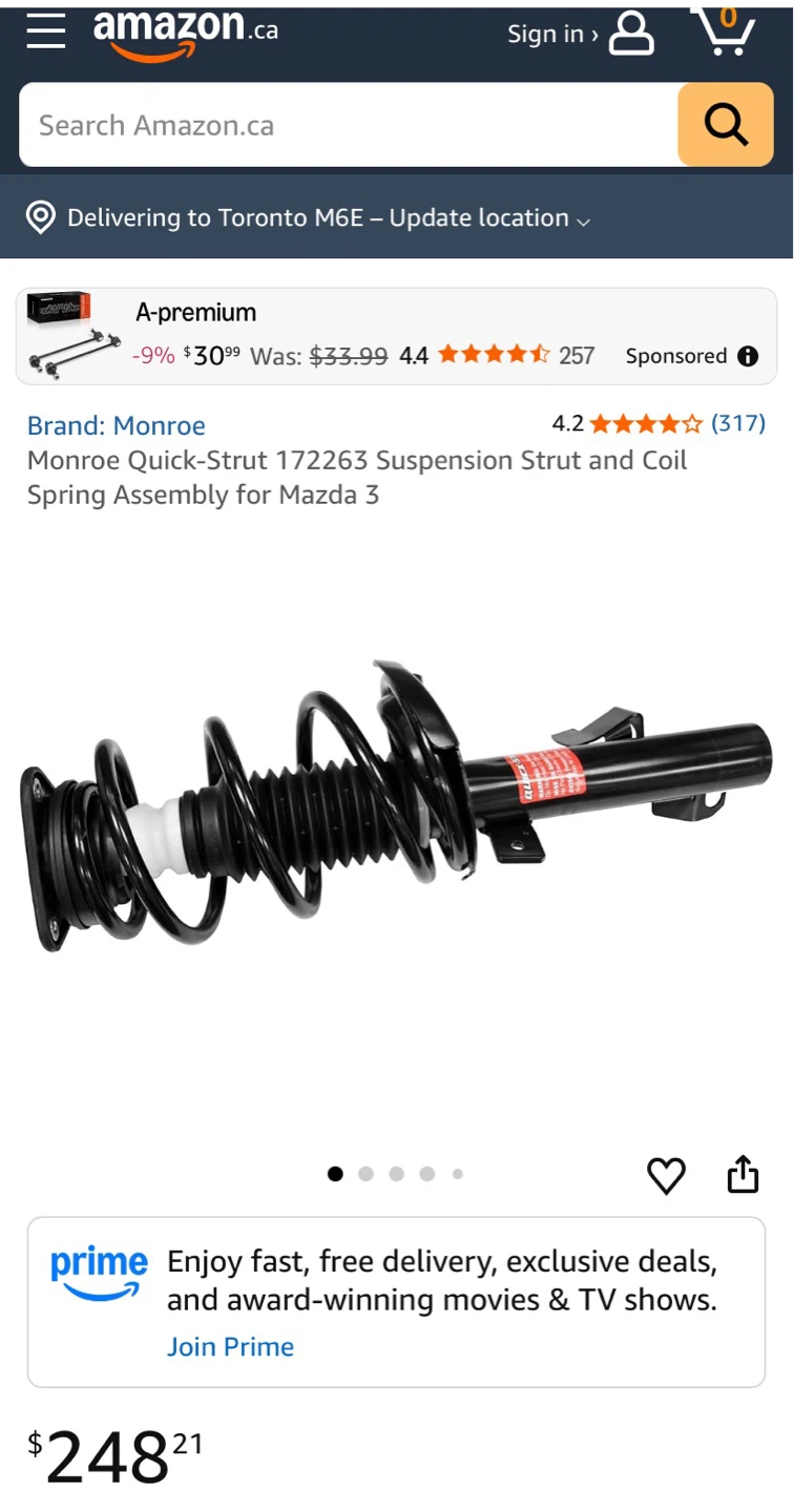 Monroe Quick-Strut for Mazda 3 - photo 2