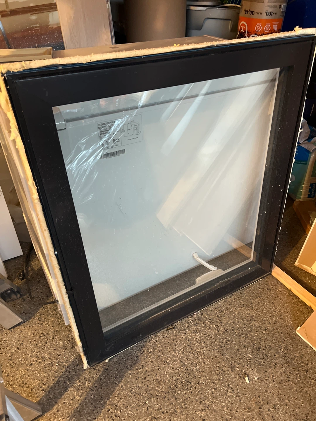 Black/White Framed Casement Window