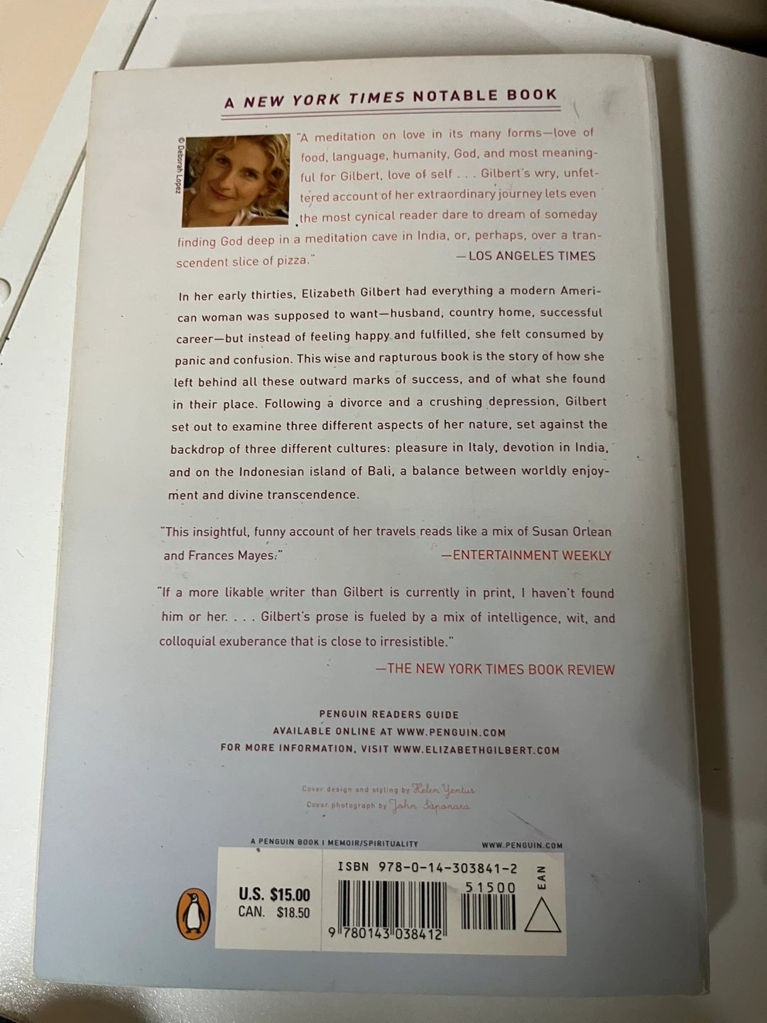 Eat Pray Love by Elizabeth Gilbert - Paperback - photo 2