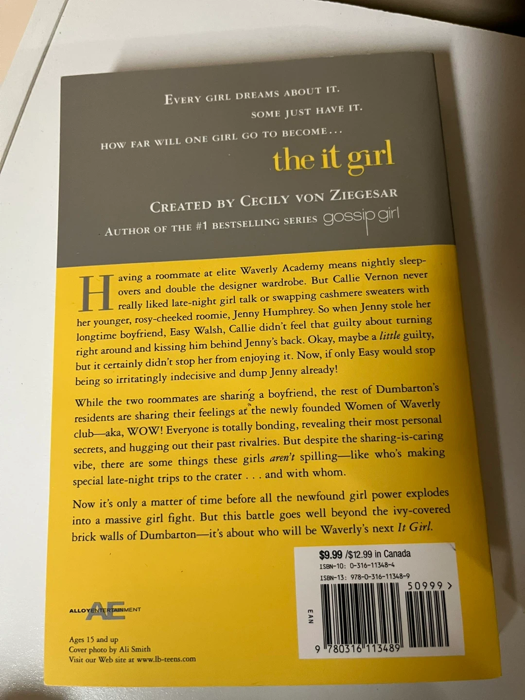The It Girl Novel by Cecily von Ziegesar - photo 2