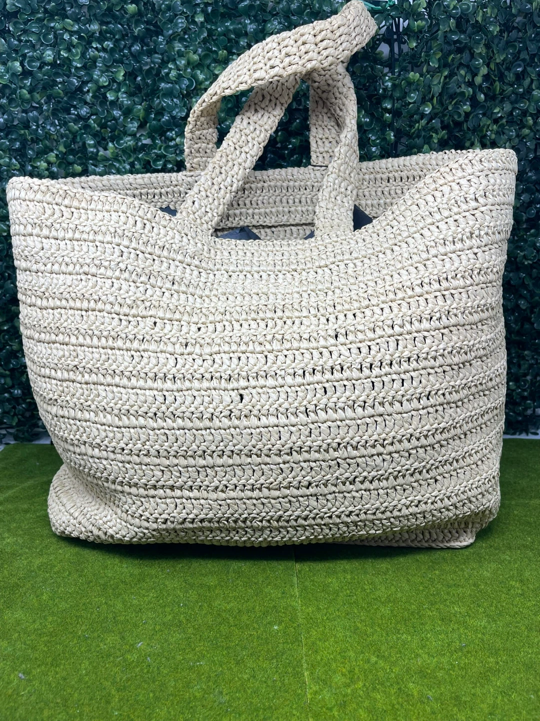 Authentic Brandnew Saint Laurent Rive Gauche Straw Tote Bag - photo 4