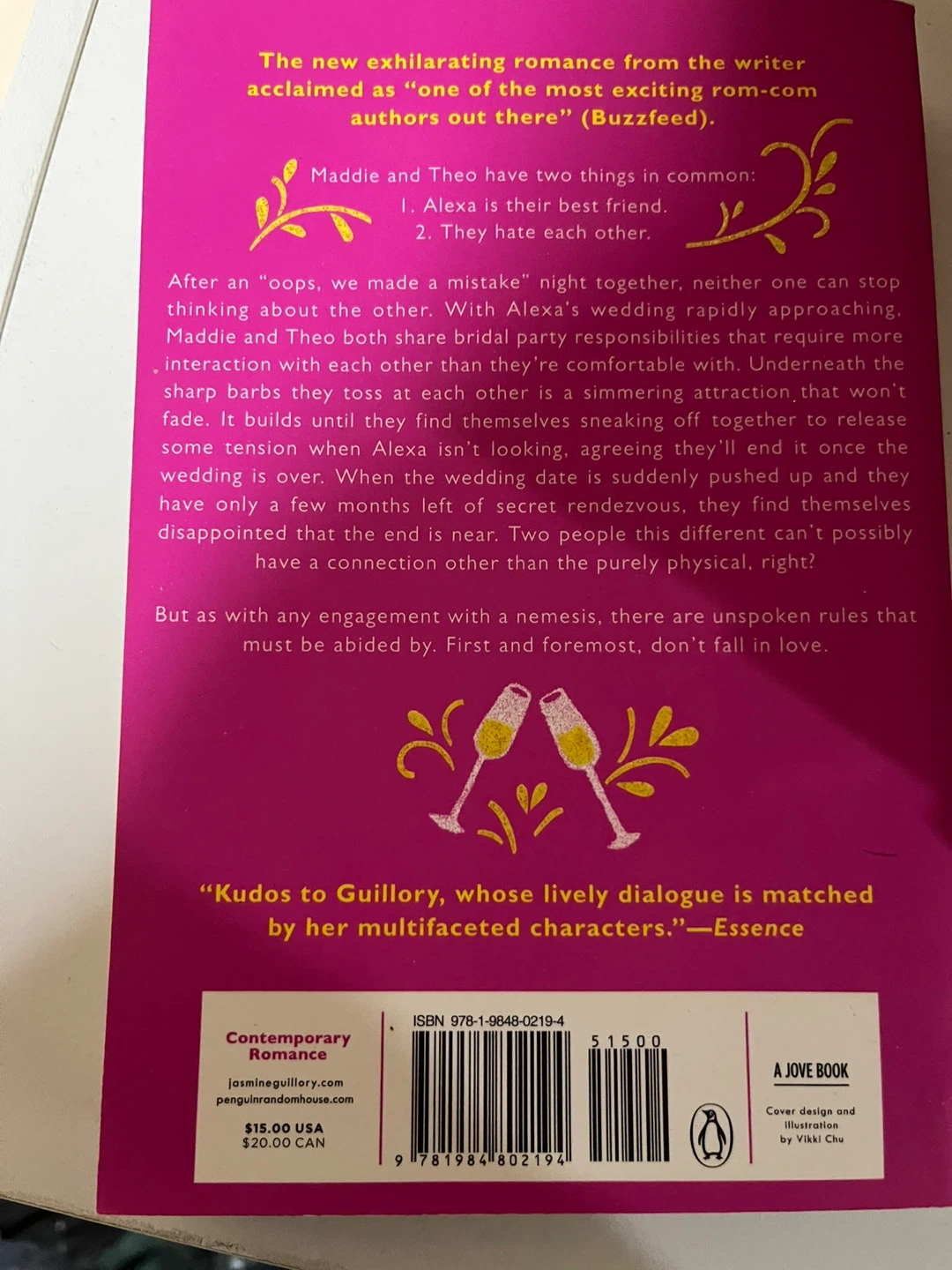 The Wedding Party by Jasmine Guillory Paperback Book - photo 2