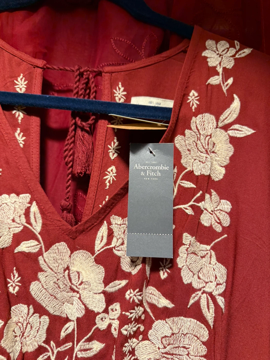 Abercrombie & Fitch Embroidered Dress Size L - photo 3