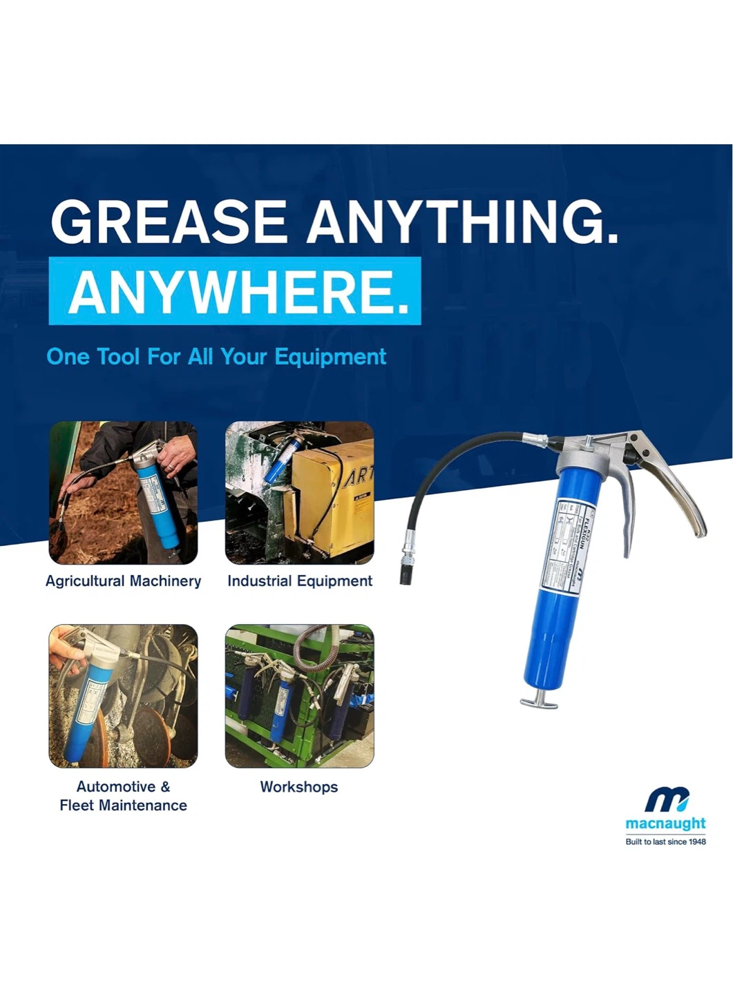 Macnaught K32-02 Heavy Duty Grease Flexigun - photo 4