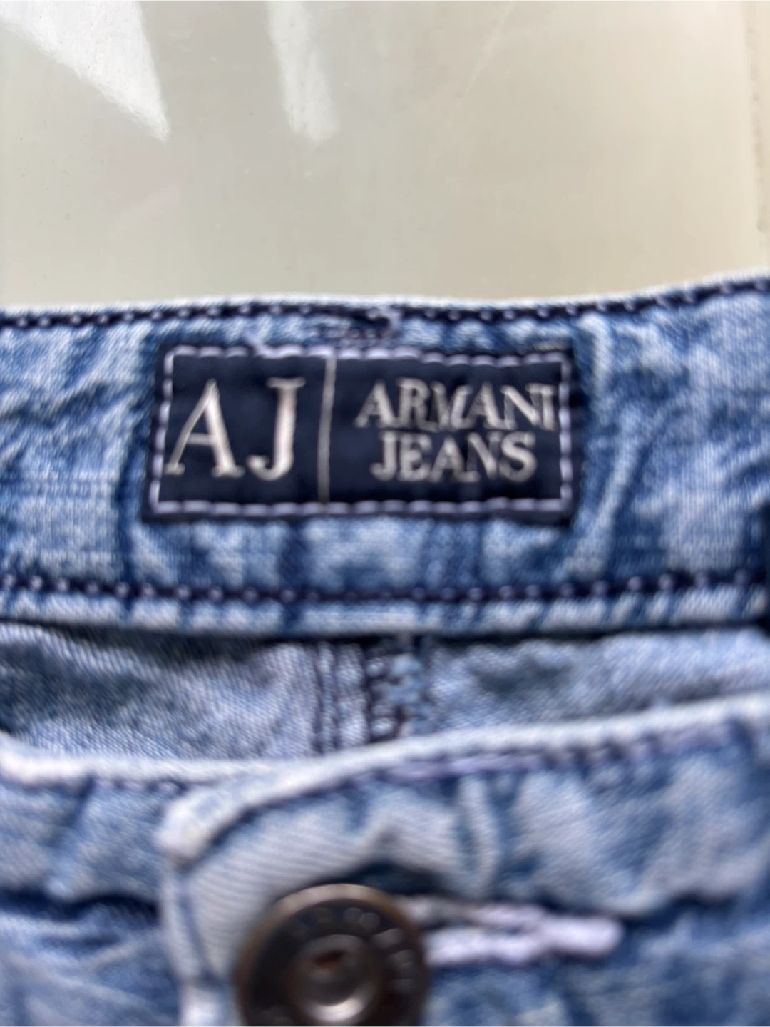 Armani Jeans AJ Distressed Blue Denim Pants Size 30 - photo 3