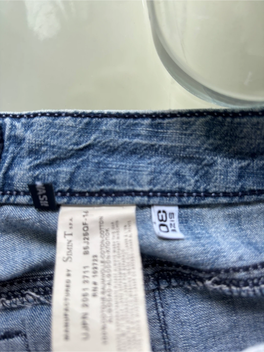 Armani Jeans AJ Distressed Blue Denim Pants Size 30 - photo 2