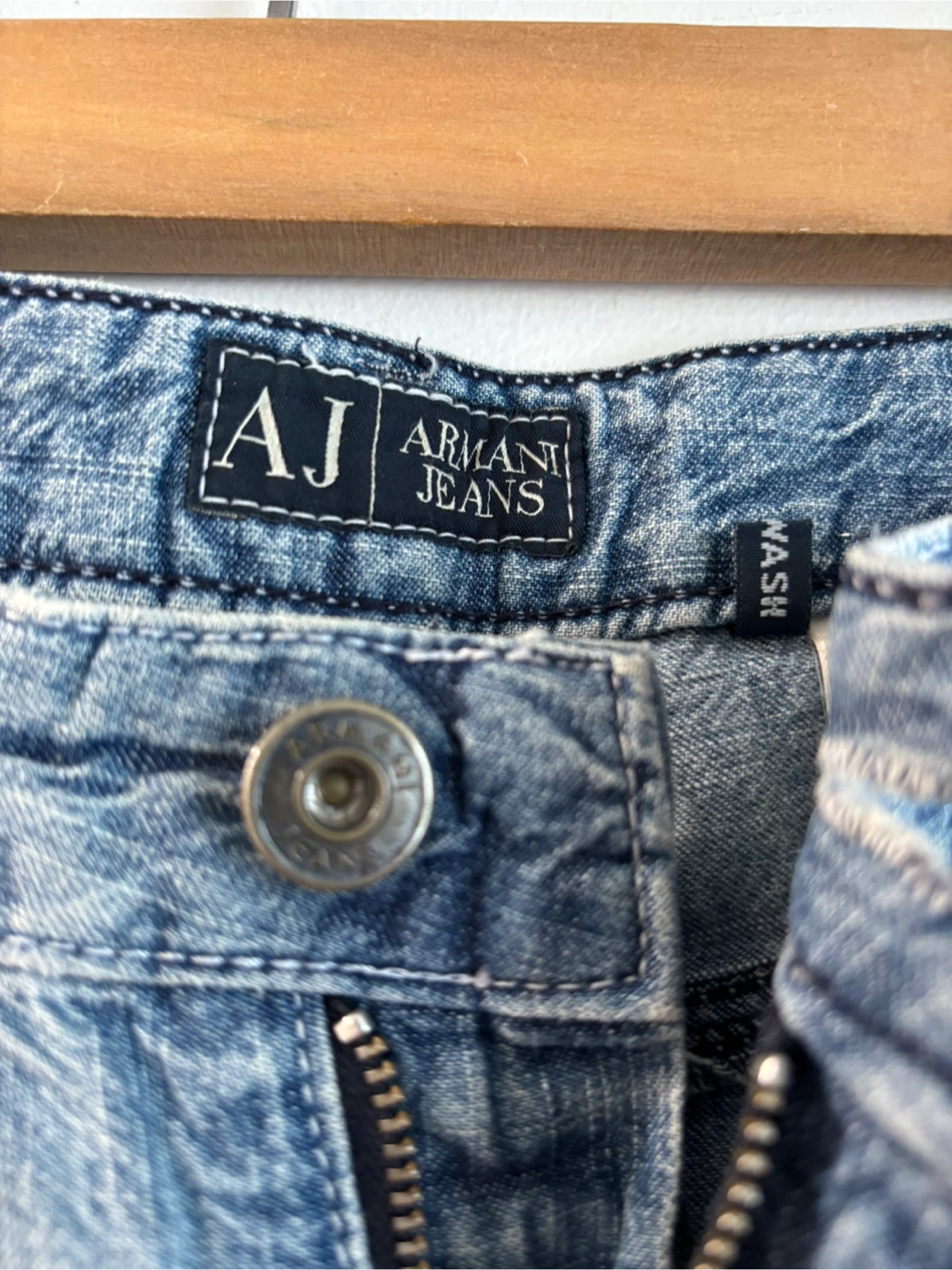 Armani Jeans AJ Distressed Blue Denim Pants Size 30 - photo 4