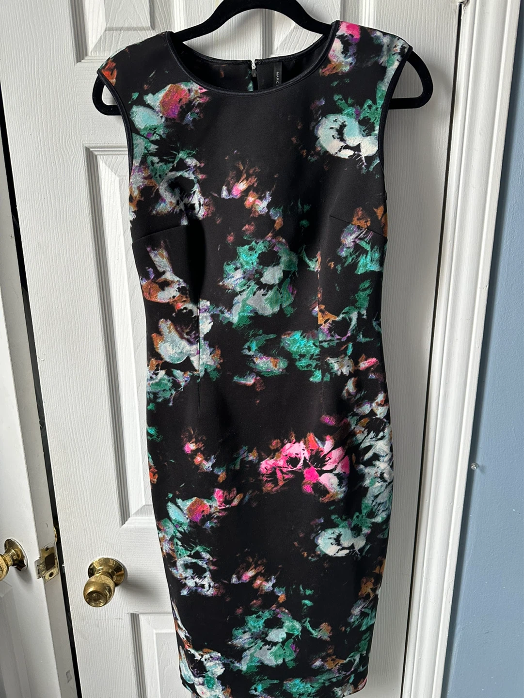 Andrew Marc Black Floral Dress