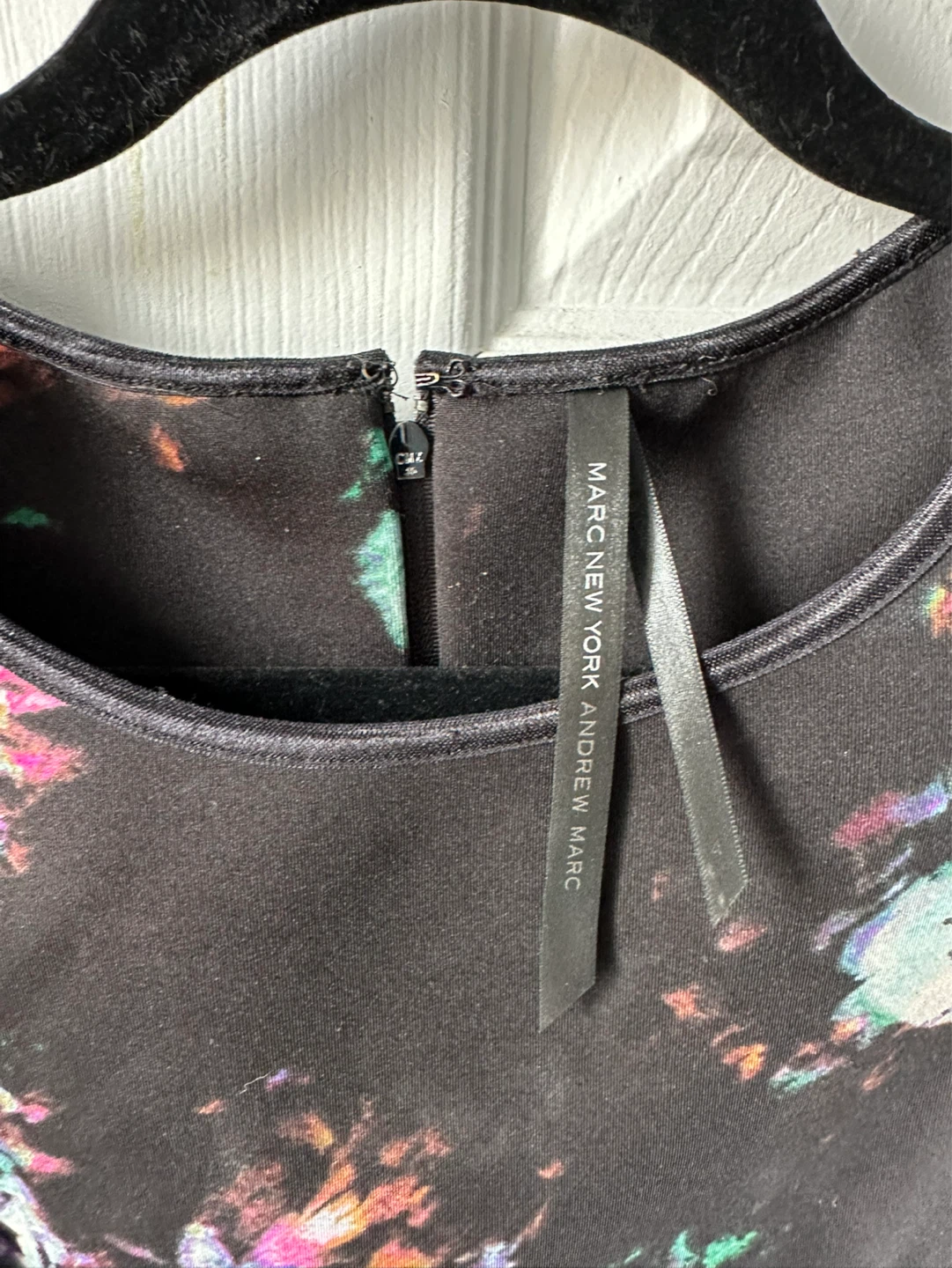 Andrew Marc Black Floral Dress - photo 2