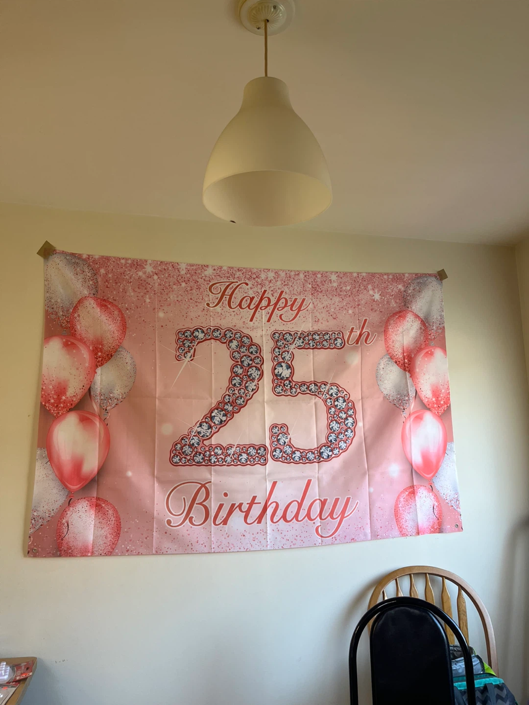 Happy 25th Birthday Banner