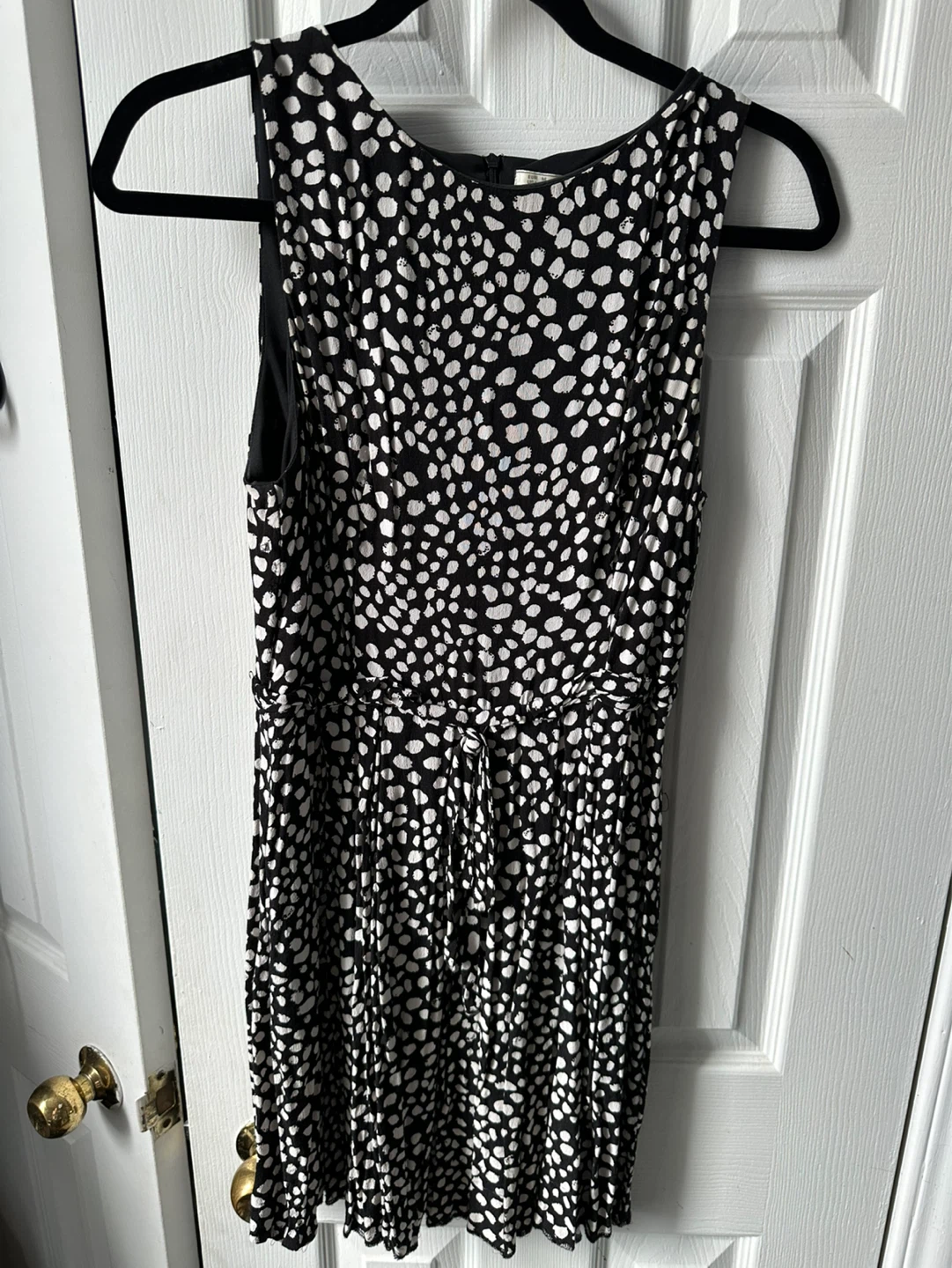 Black and White Polka Dot Dress - Medium