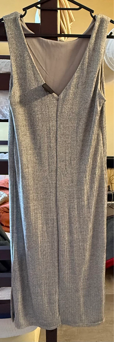 🧡😘BoboEU Gray Sparkle Knit Sleeveless Dress - Women’s S🧡😘