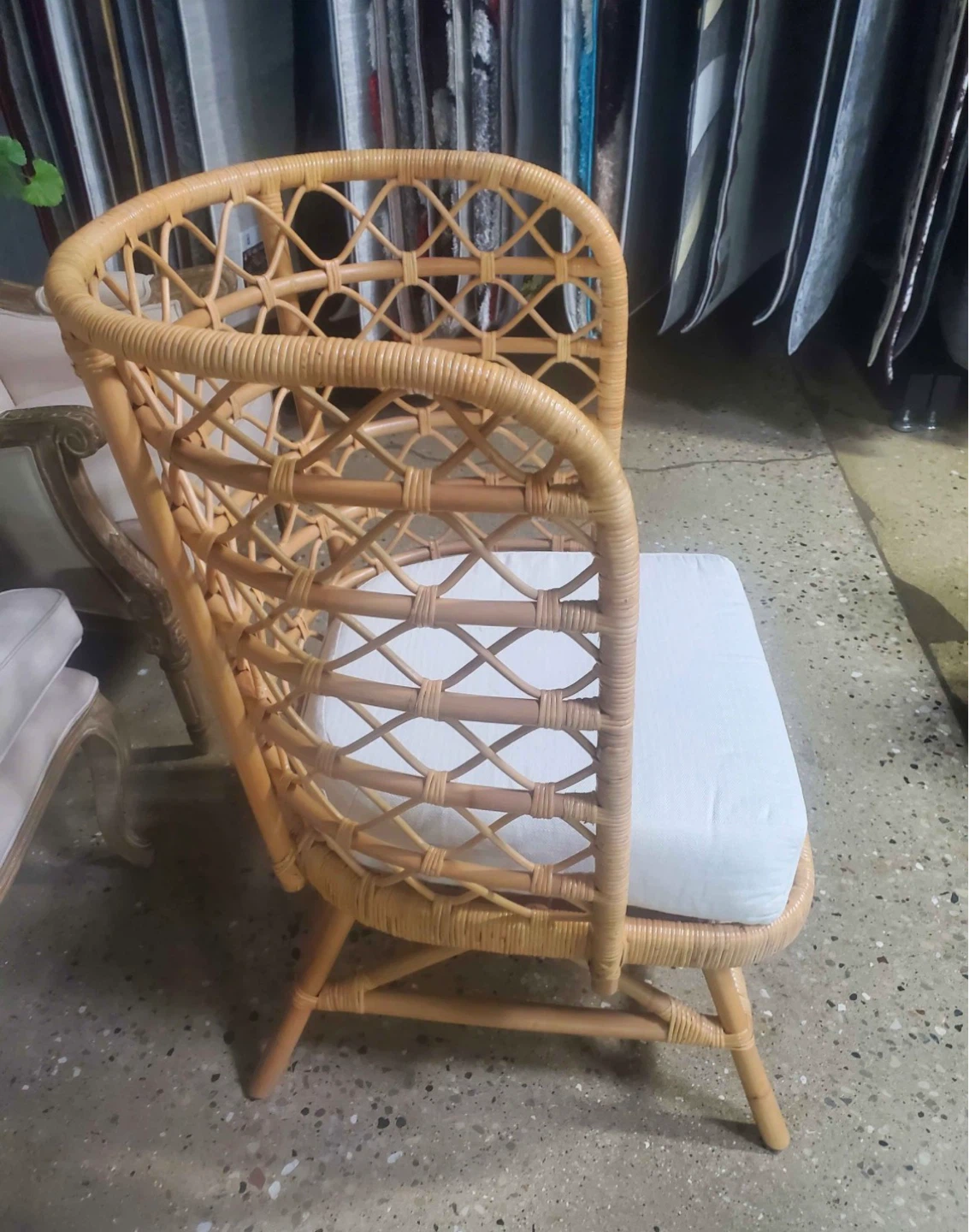 Rattan Woven Armchair with Cushion - photo 2