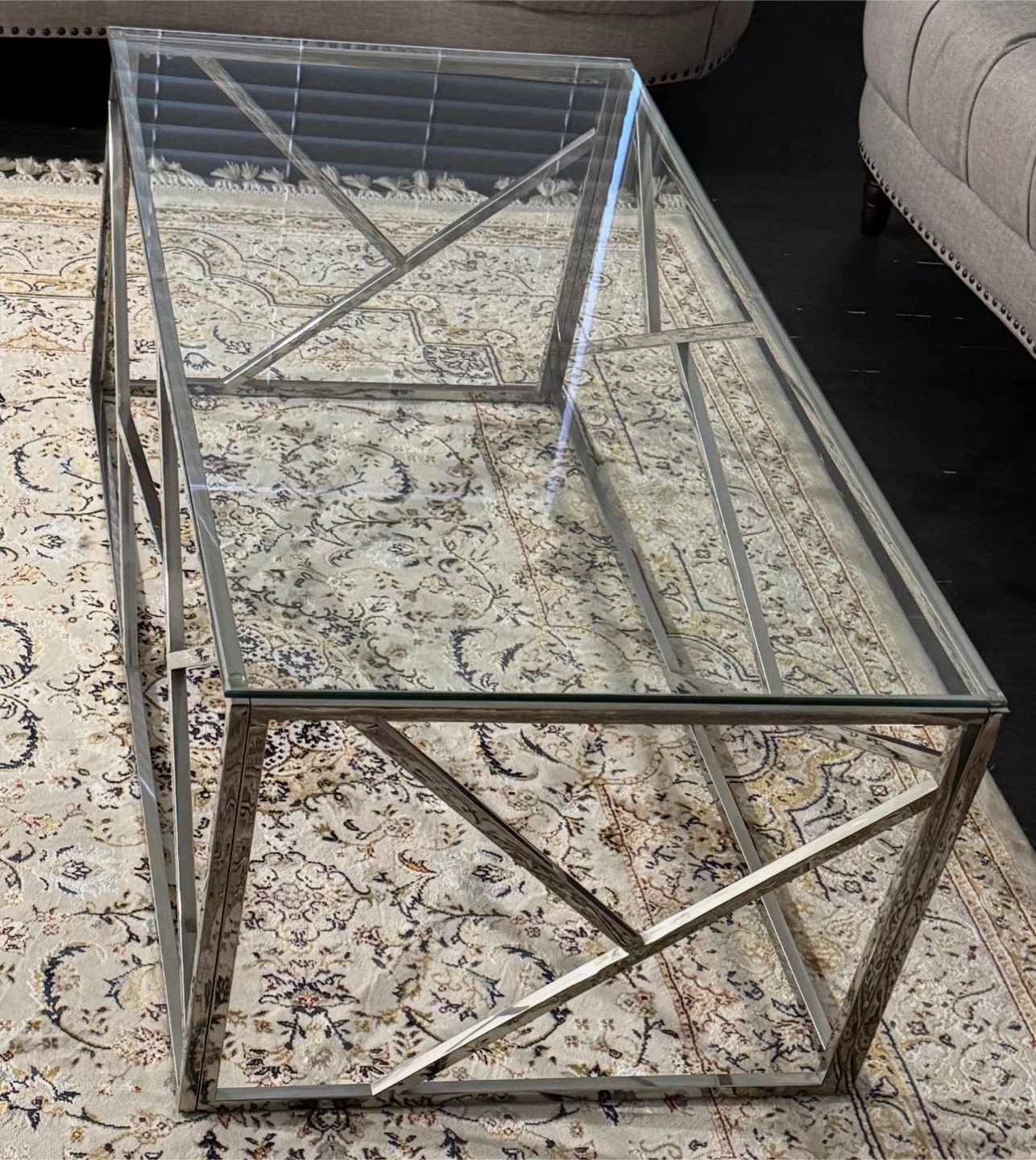 Modern Glass Coffee & End Table