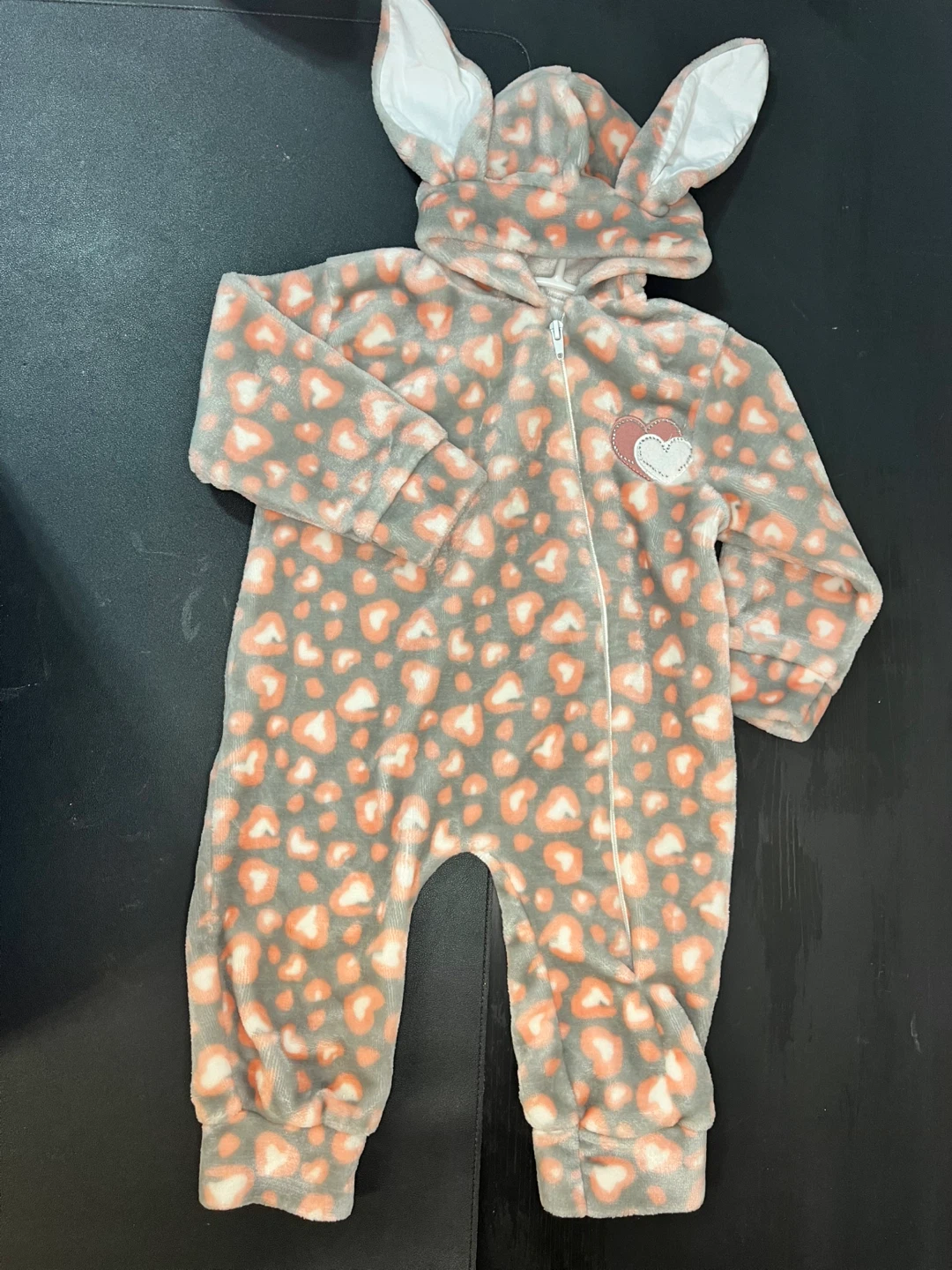 🌱 100% Cotton 🌱 Baby 12M Cosy hooded bodysuit