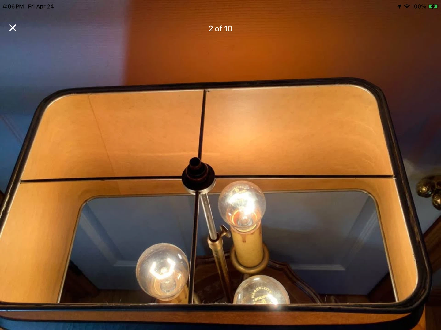 Ant/Vt 4 Footed 3 Candle Stick Lang Bouillotte Lamp 🐞 - photo 2
