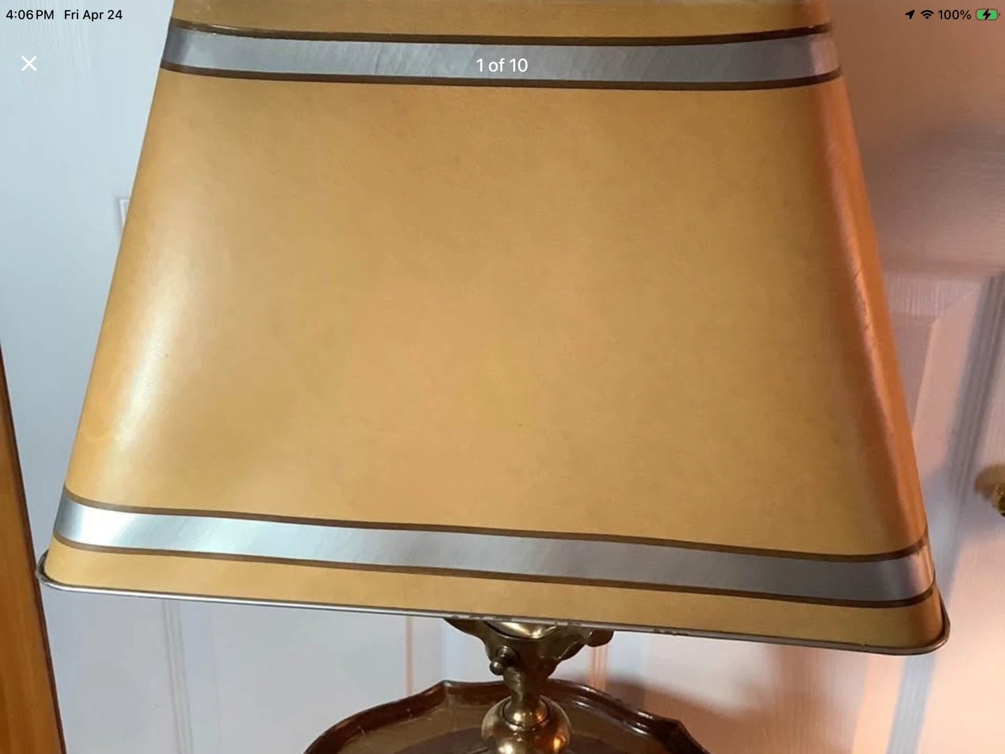 Ant/Vt 4 Footed 3 Candle Stick Lang Bouillotte Lamp 🐞