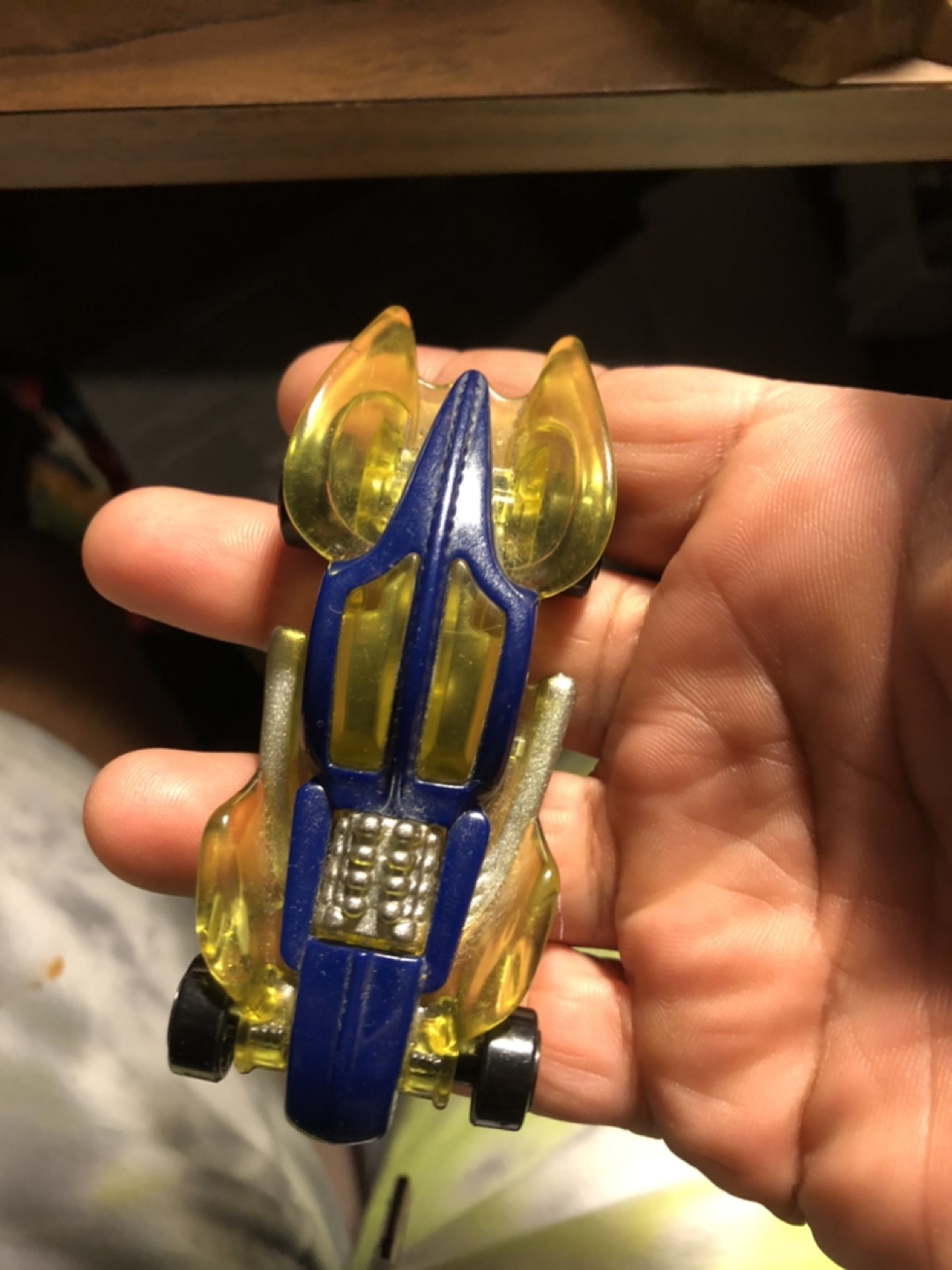 Hot Wheels Blue and Yellow Toy Car 2006 - photo 2