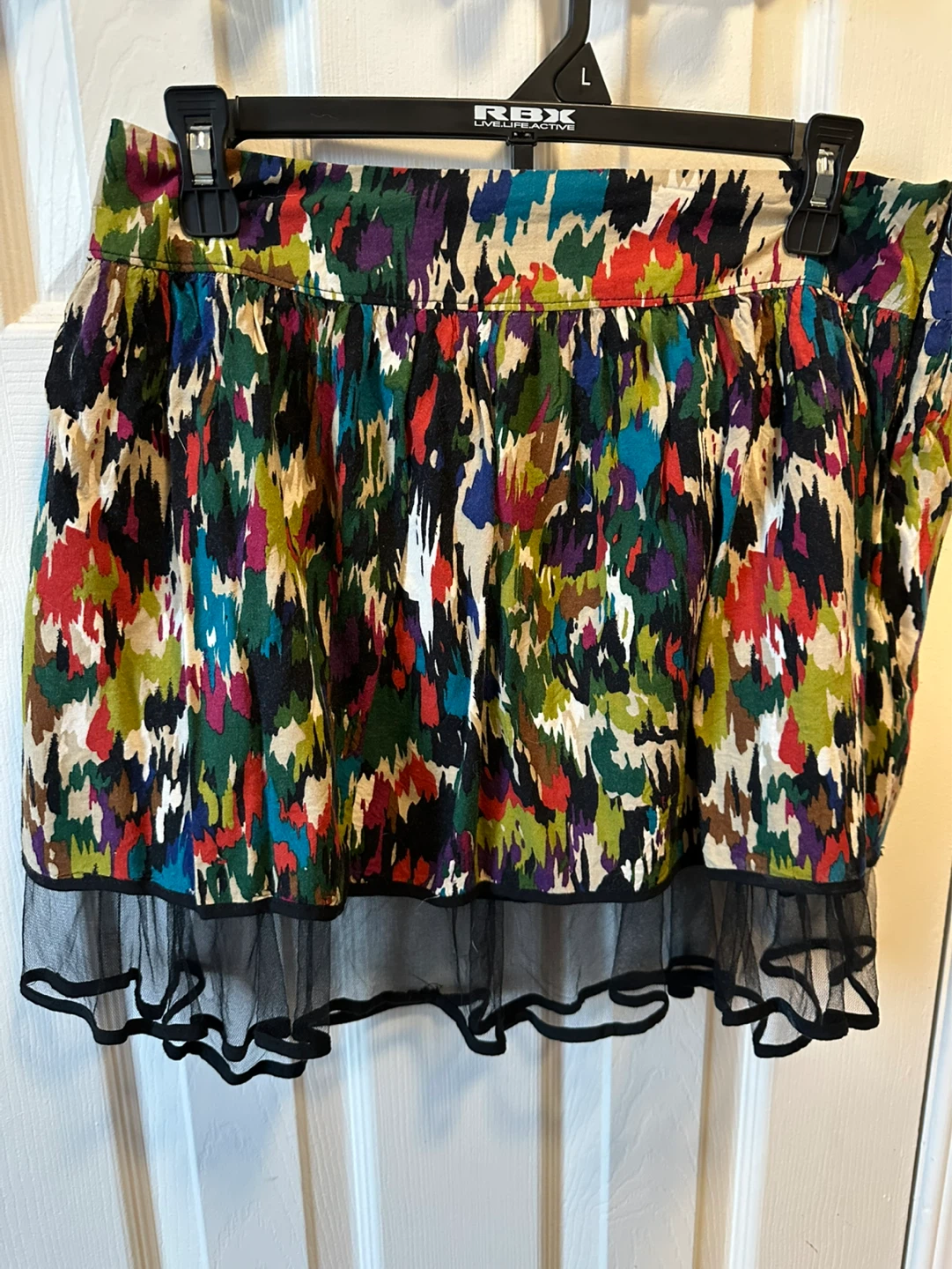 Colourful Mini Skirt with tulle fringe - Medium - photo 3