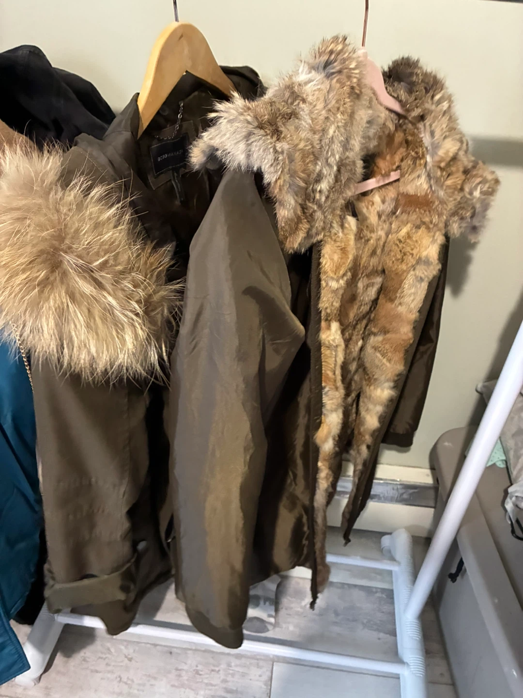 BCBGMAXAZRIA Women's Olive Green Parka Jacket Size M - photo 3