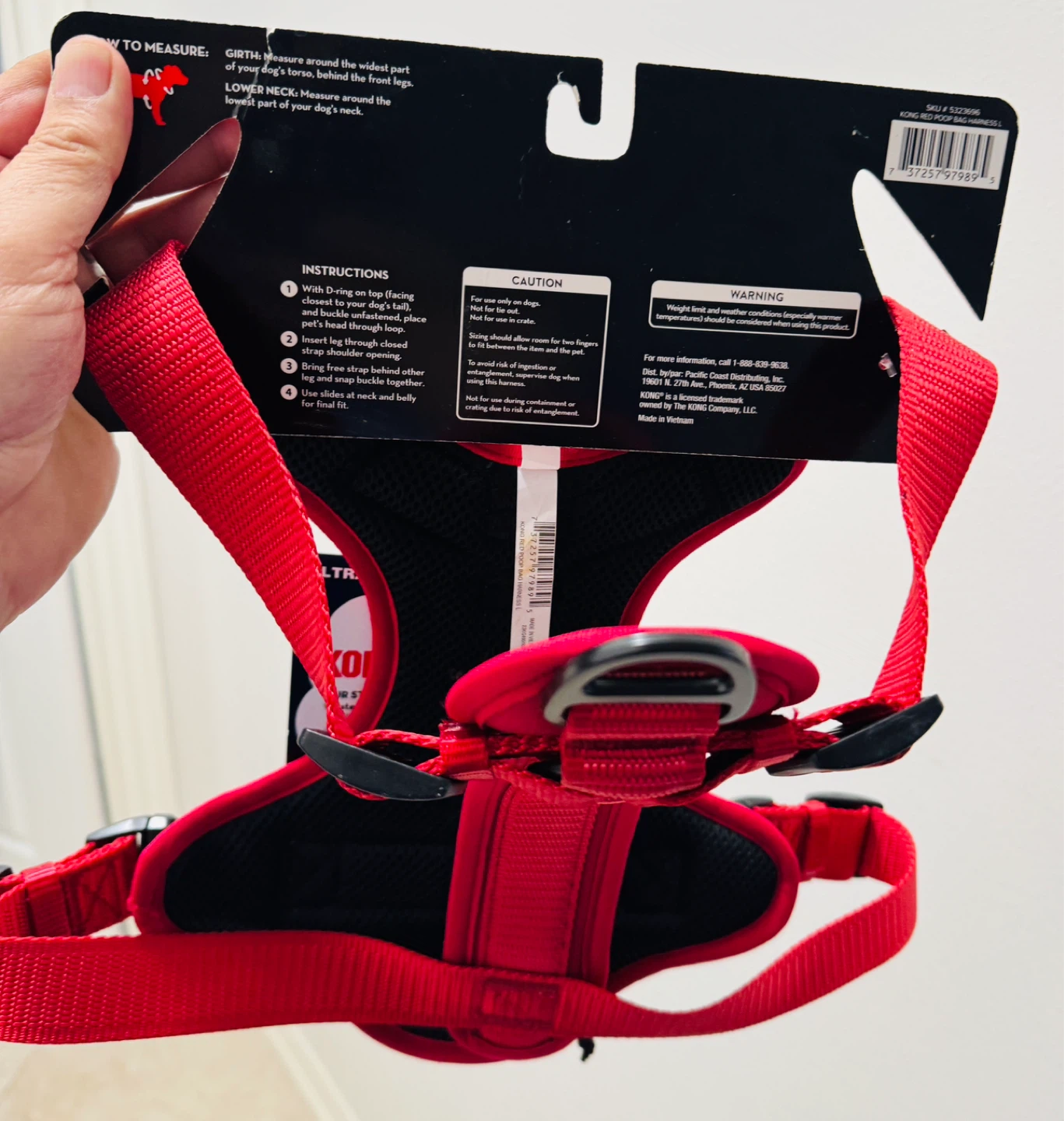 KONG Ultra Durable Red Waste Bag Harness - Large - photo 5
