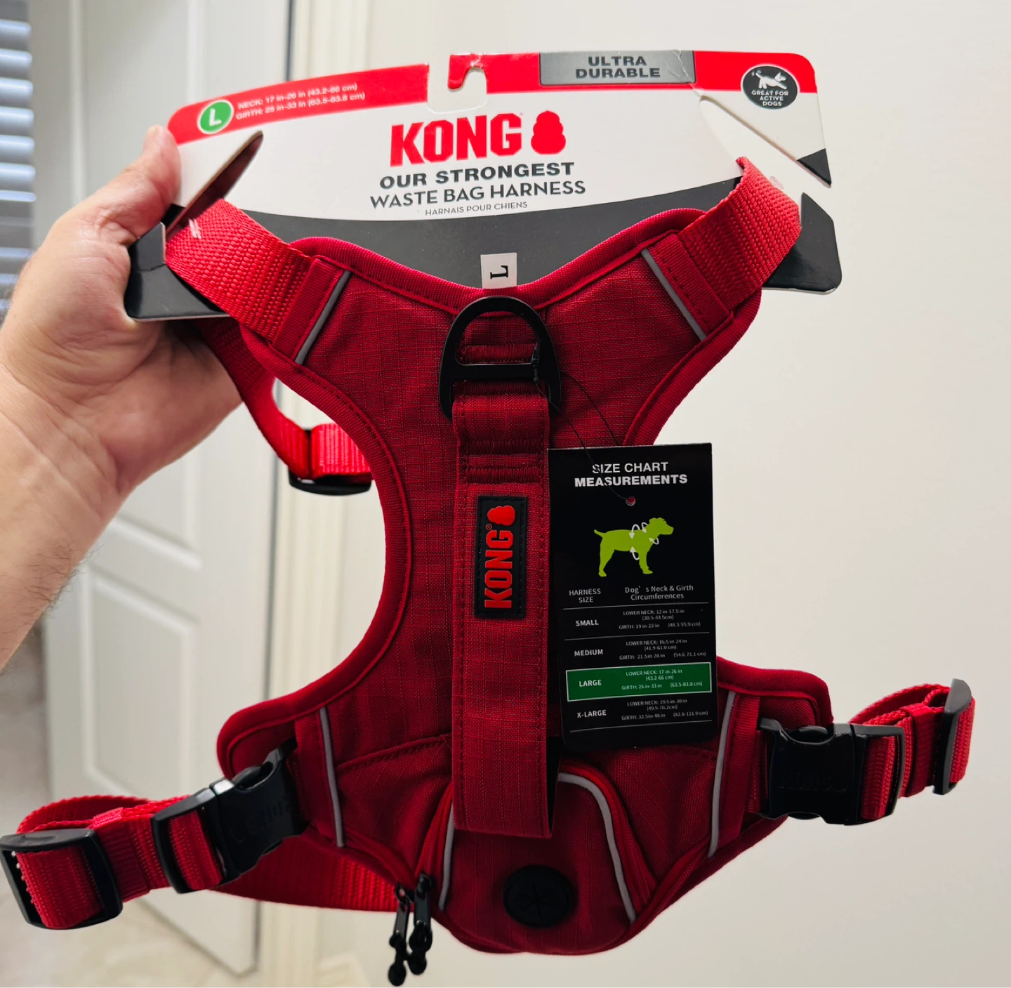 KONG Ultra Durable Red Waste Bag Harness - Large - photo 4