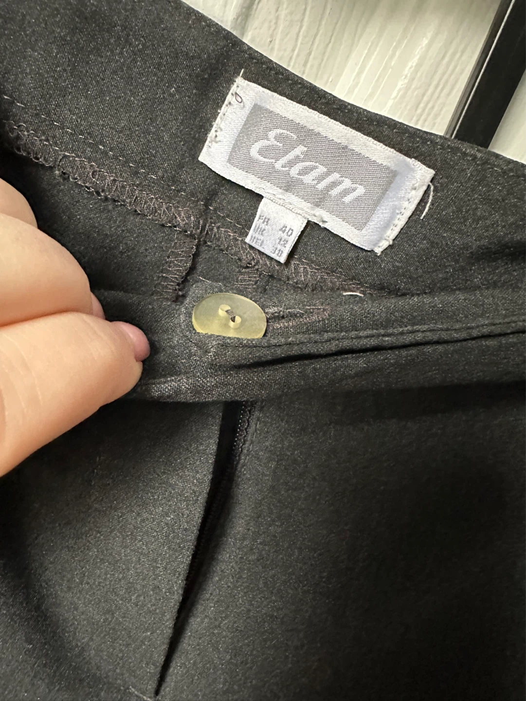 Etam Black Dress Pants Size UK 12 - photo 2