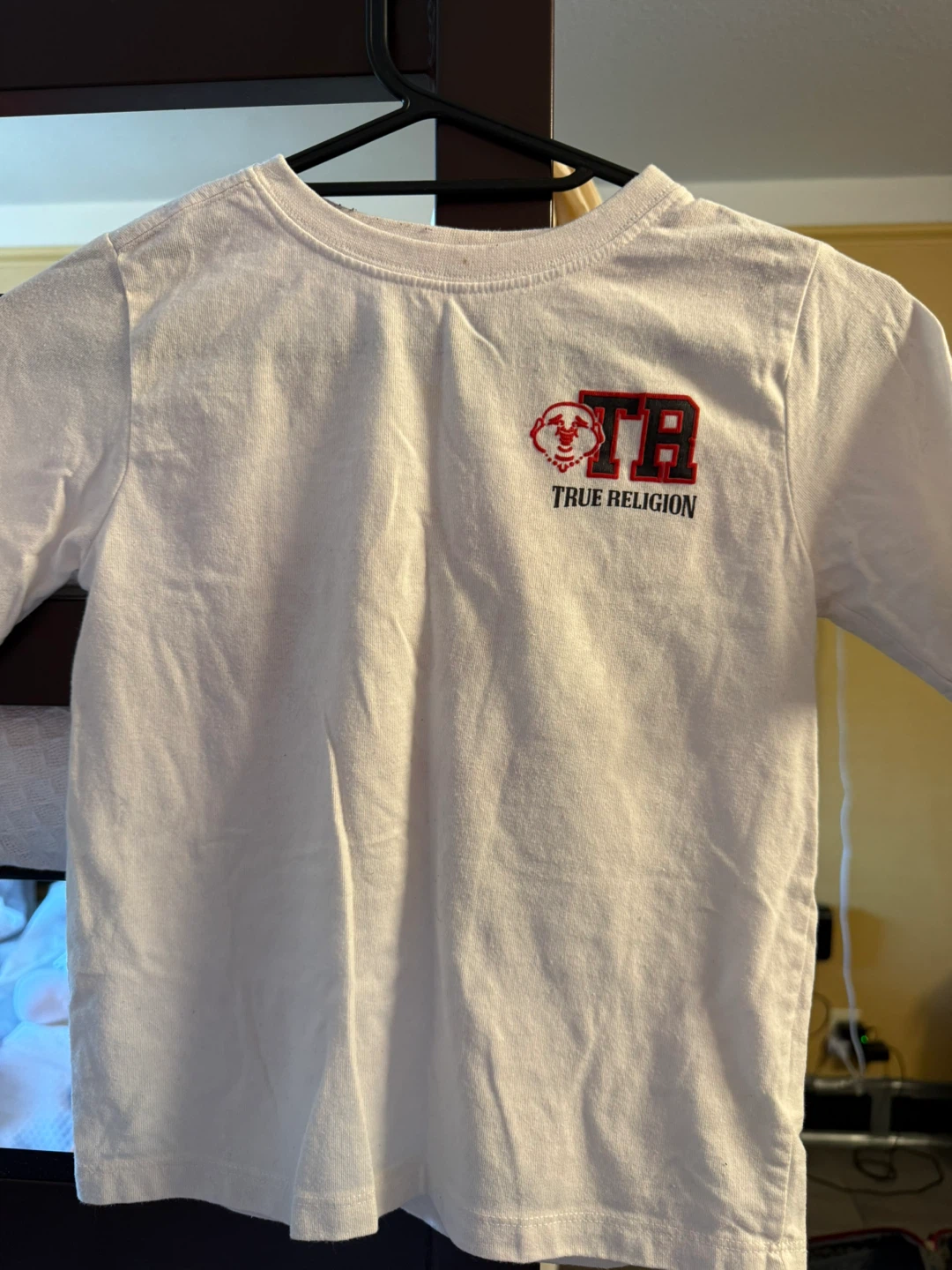 👶True Religion Boys/Girls Logo Tee – Kids M 5/6👶