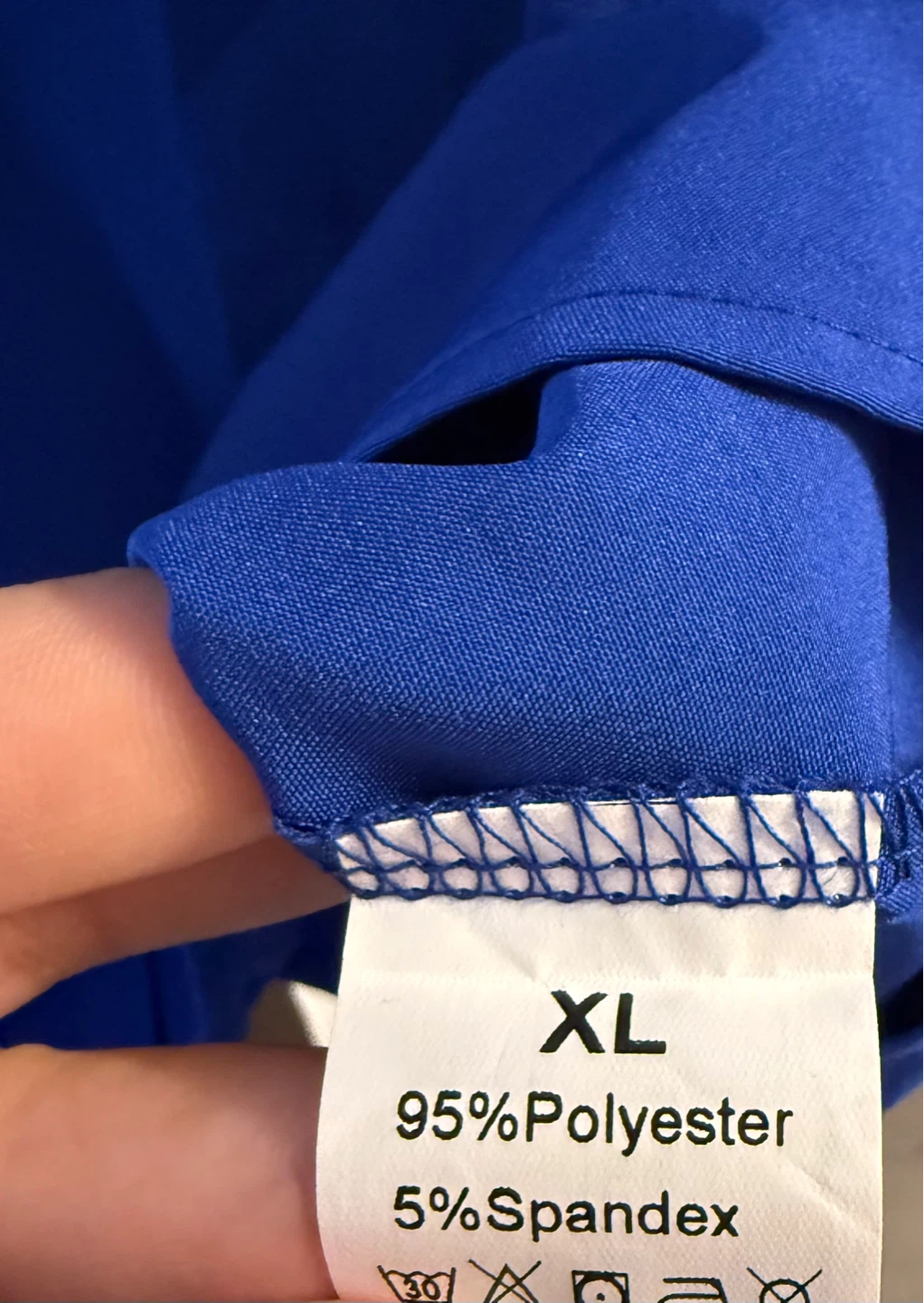 💜Women’s Blue V-Neck Ruffle Sleeve Top – XL💜 - photo 2