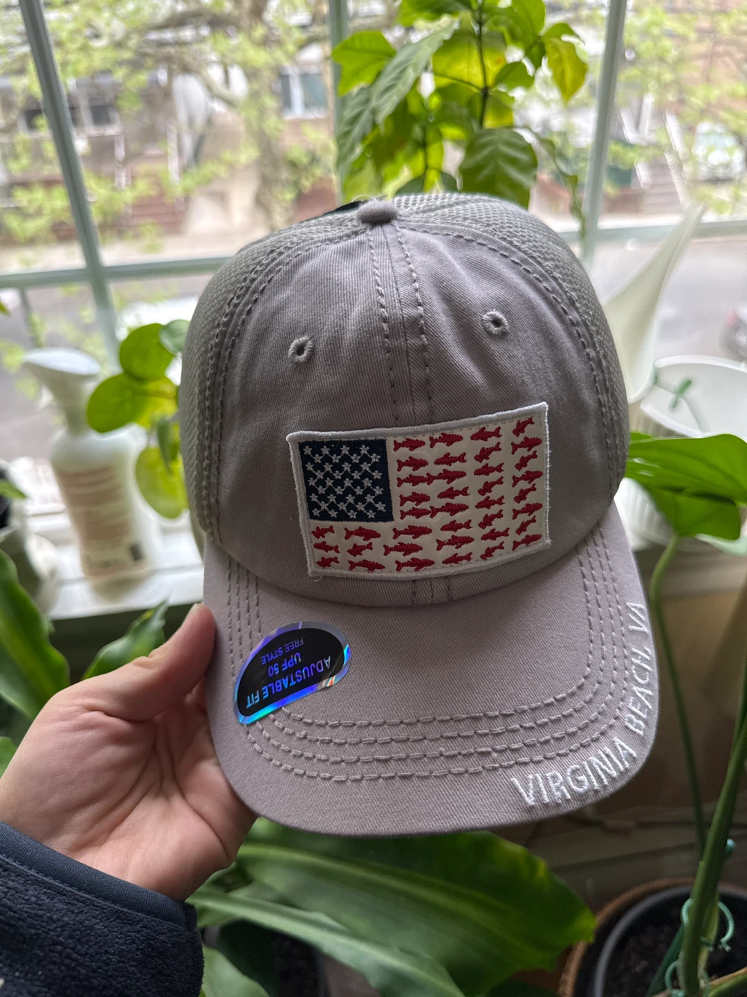 Adjustable Fit Baseball Cap - Virginia Beach Fishing Flag