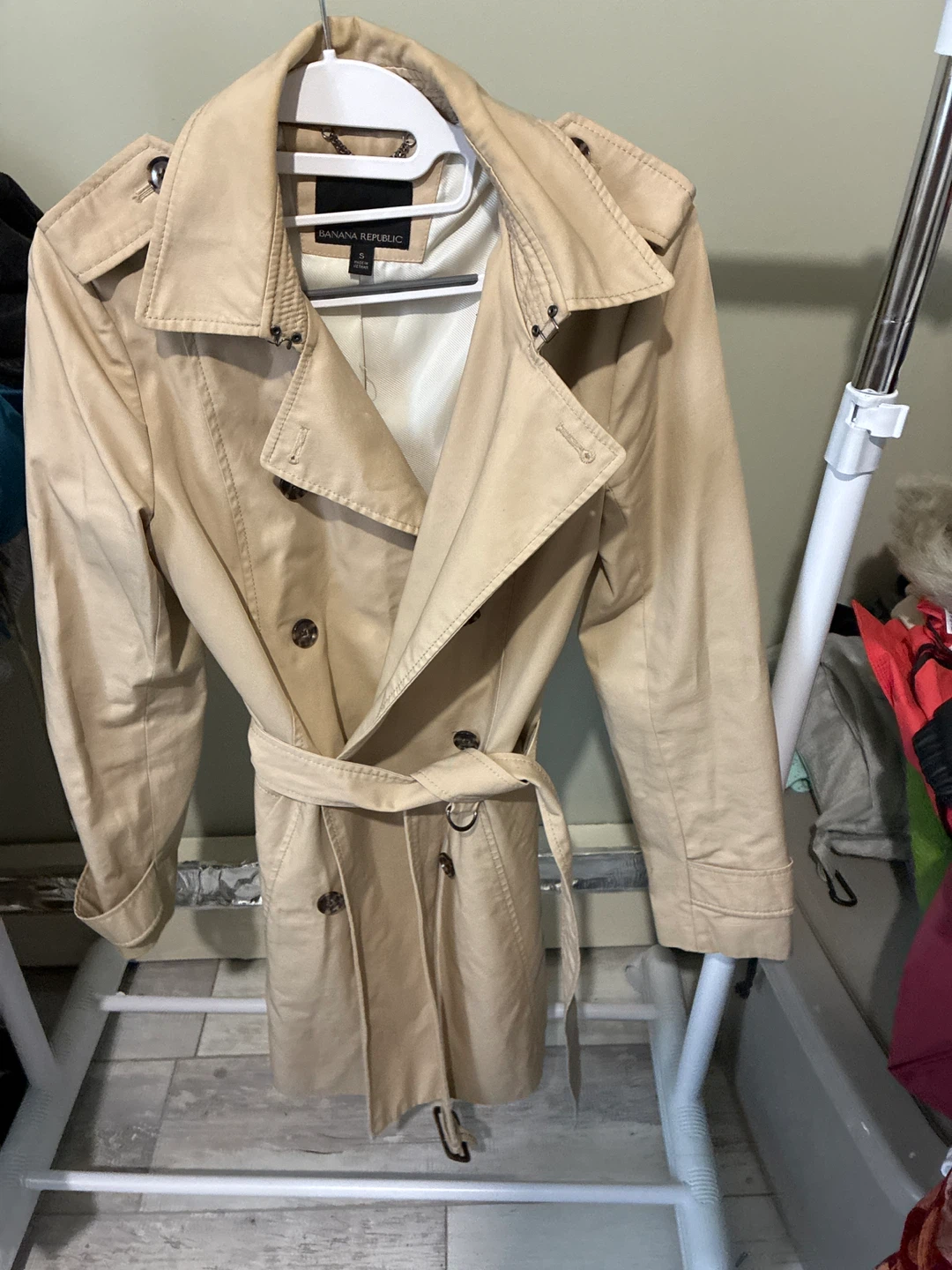 Banana Republic Tan Trench Coat Size S - photo 2