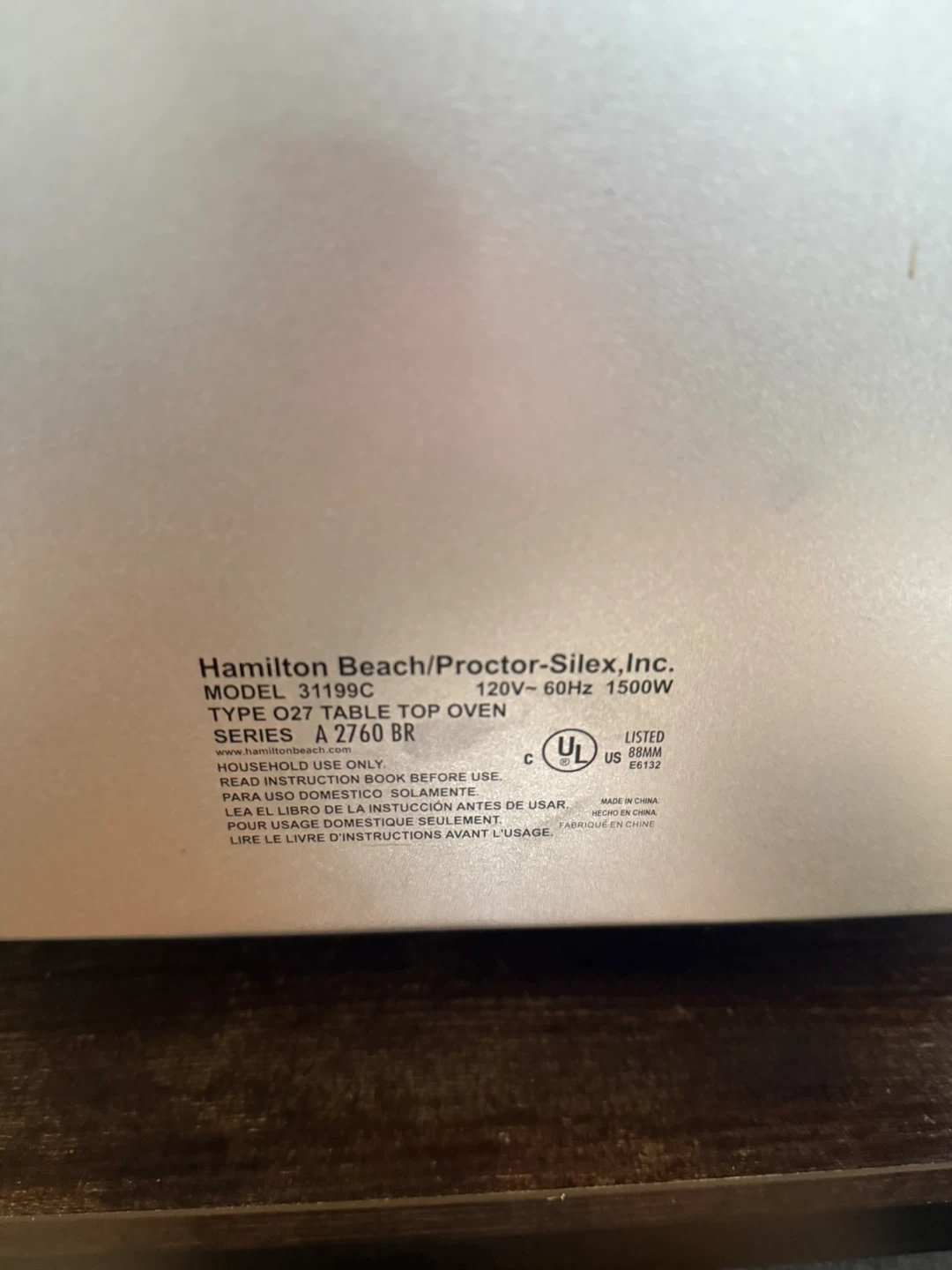 Hamilton Beach Table Top Oven - photo 4