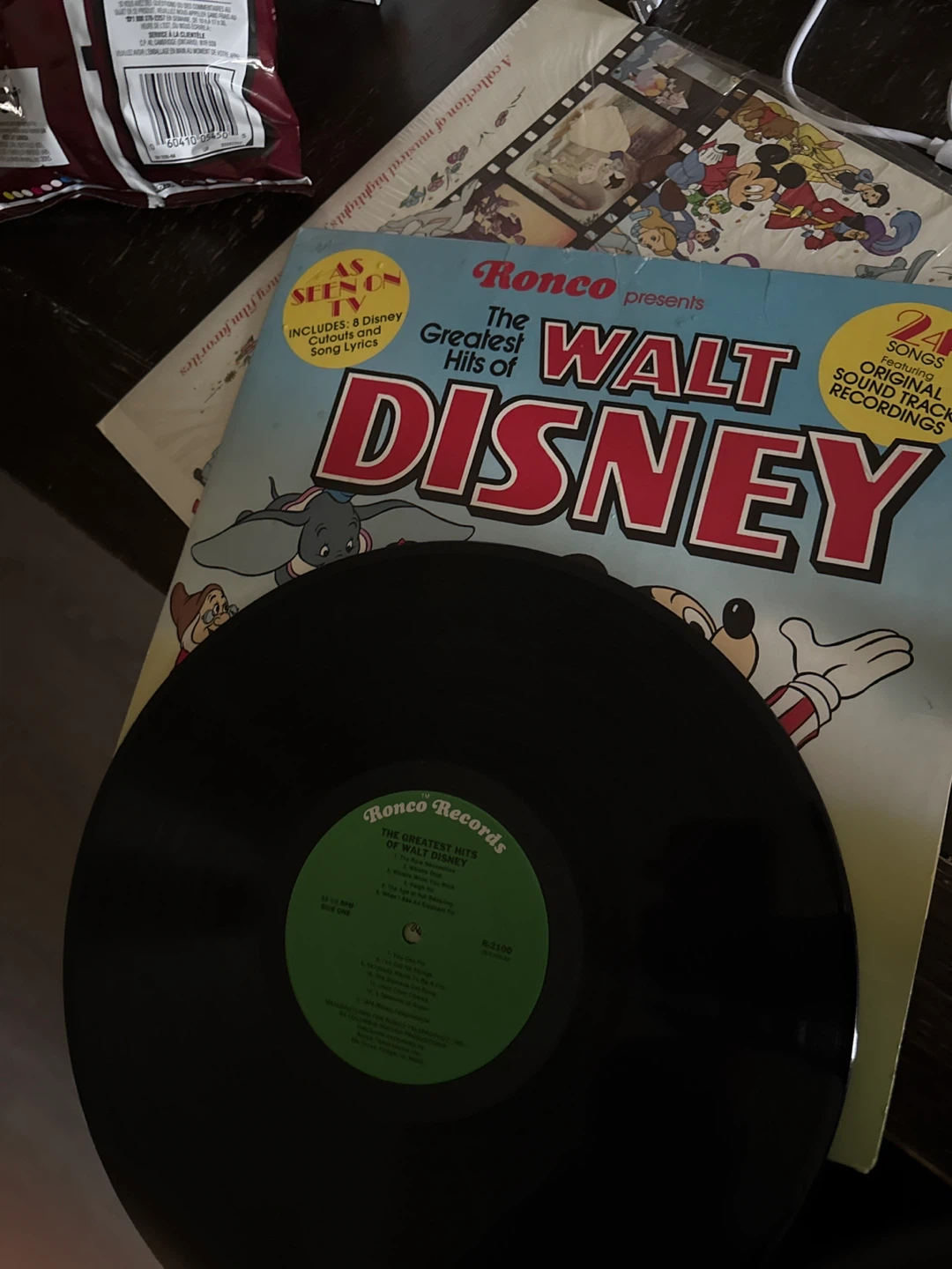 The Greatest Hits of Walt Disney Ronco Vinyl Record - photo 2