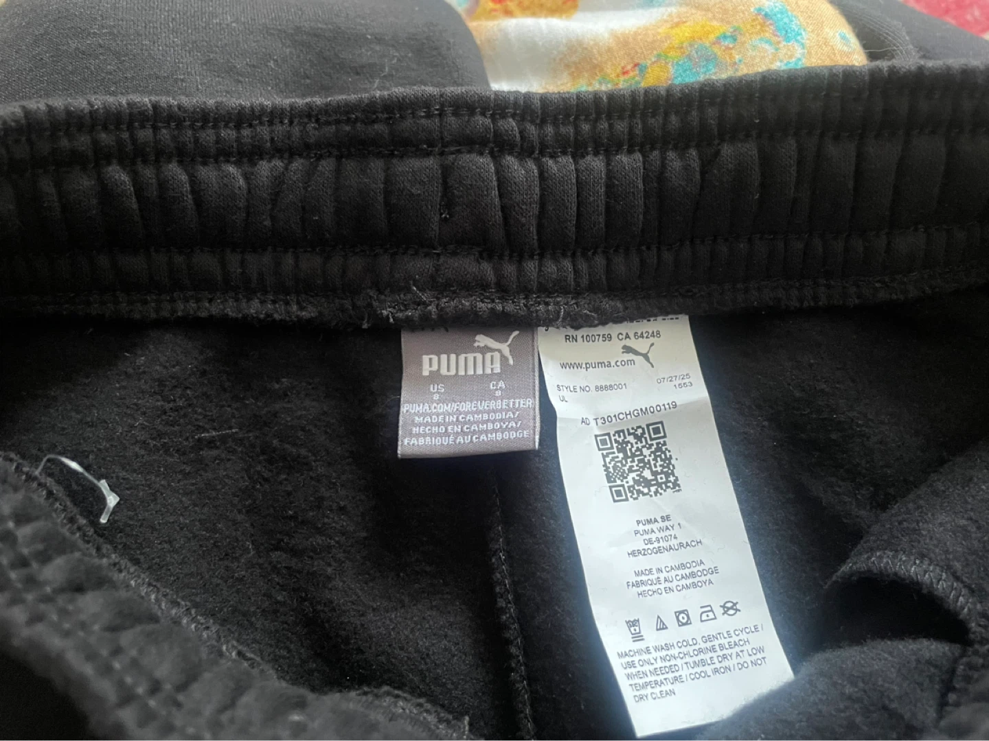 Puma boys size 8 Black Sweatpants - photo 3