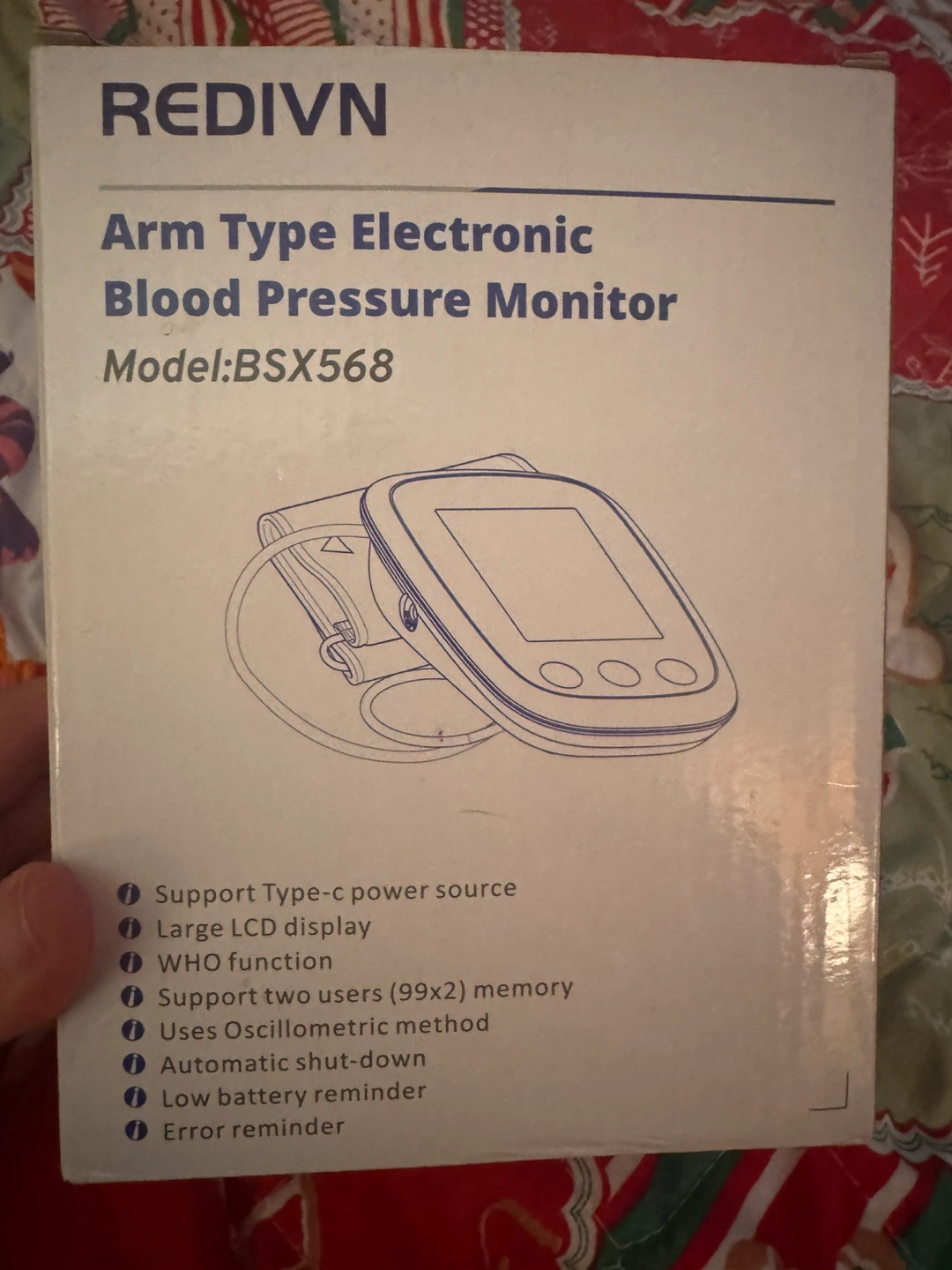 REDIVN Arm Type Electronic Blood Pressure Monitor - photo 2