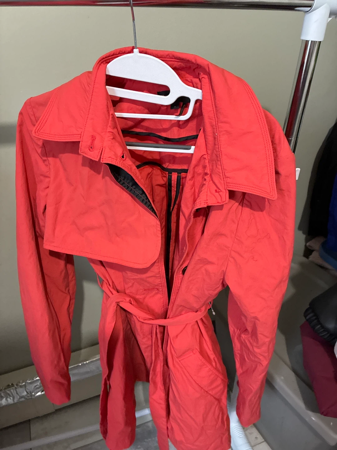 Donna Karan Women’s  Red Trench Coat