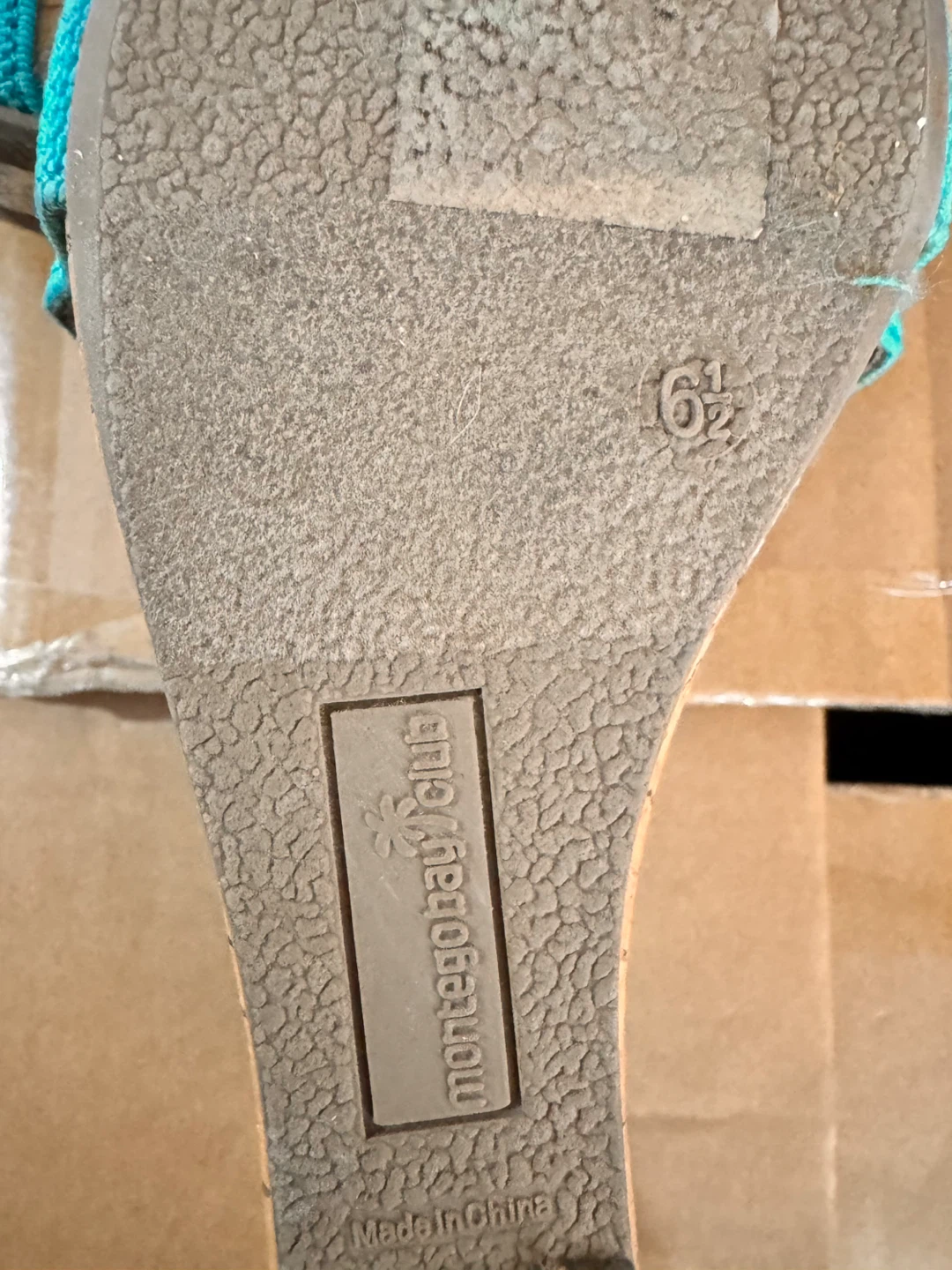 Montego Bay Club Turquoise Wedge Sandals - photo 3