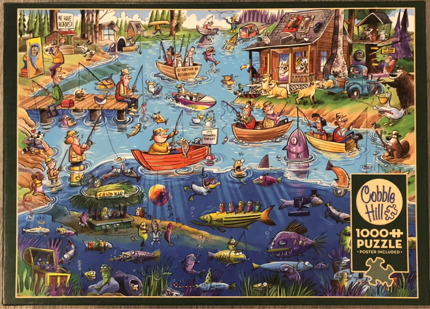 Cobble Hill 1000+ Piece Fishing Puzzle