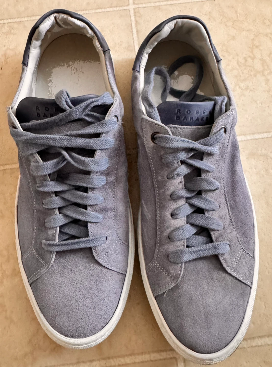 Robert Barakett Grey Suede Sneakers EU 42 / US 9