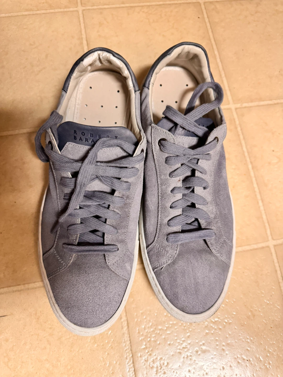 Robert Barakett Grey Suede Sneakers EU 42 / US 9 - photo 3