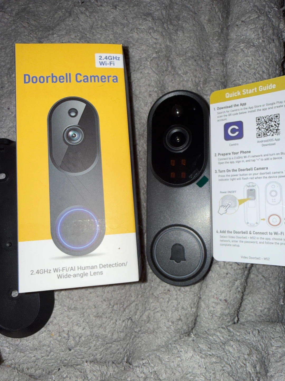 2.4GHz Wi-Fi Doorbell Camera with AI Human Detection - photo 2