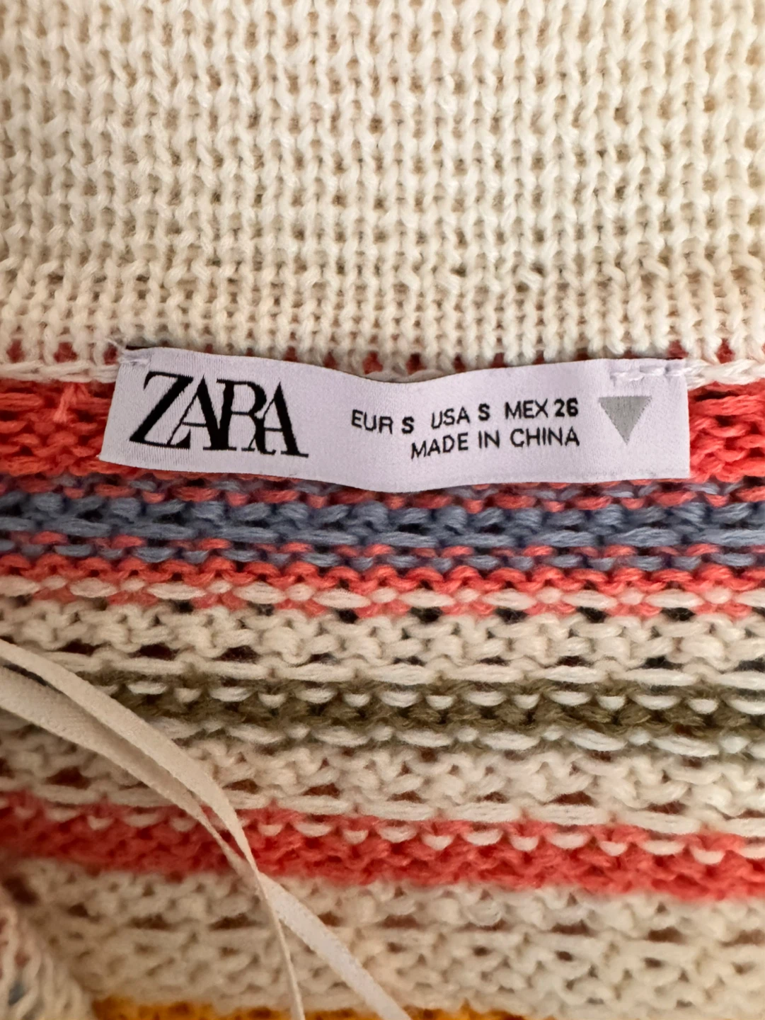 ZARA Striped Crochet Button-Up Shirt - photo 2