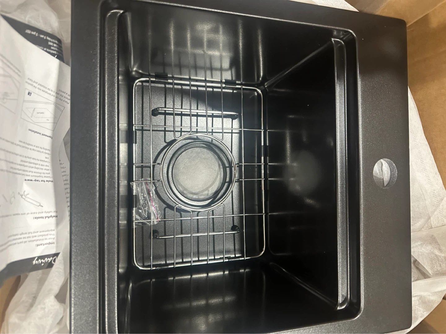 Black Granite Composite Kitchen Sink - photo 2