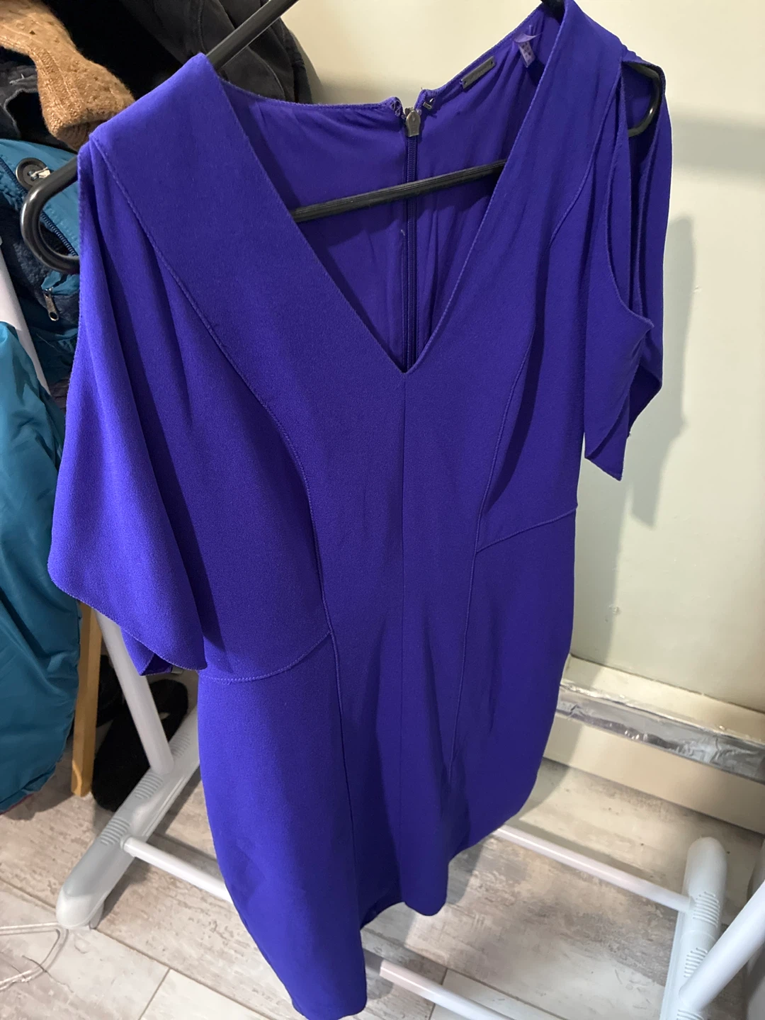 Women's Purple V-Neck Elie Tahiri Dress - photo 2