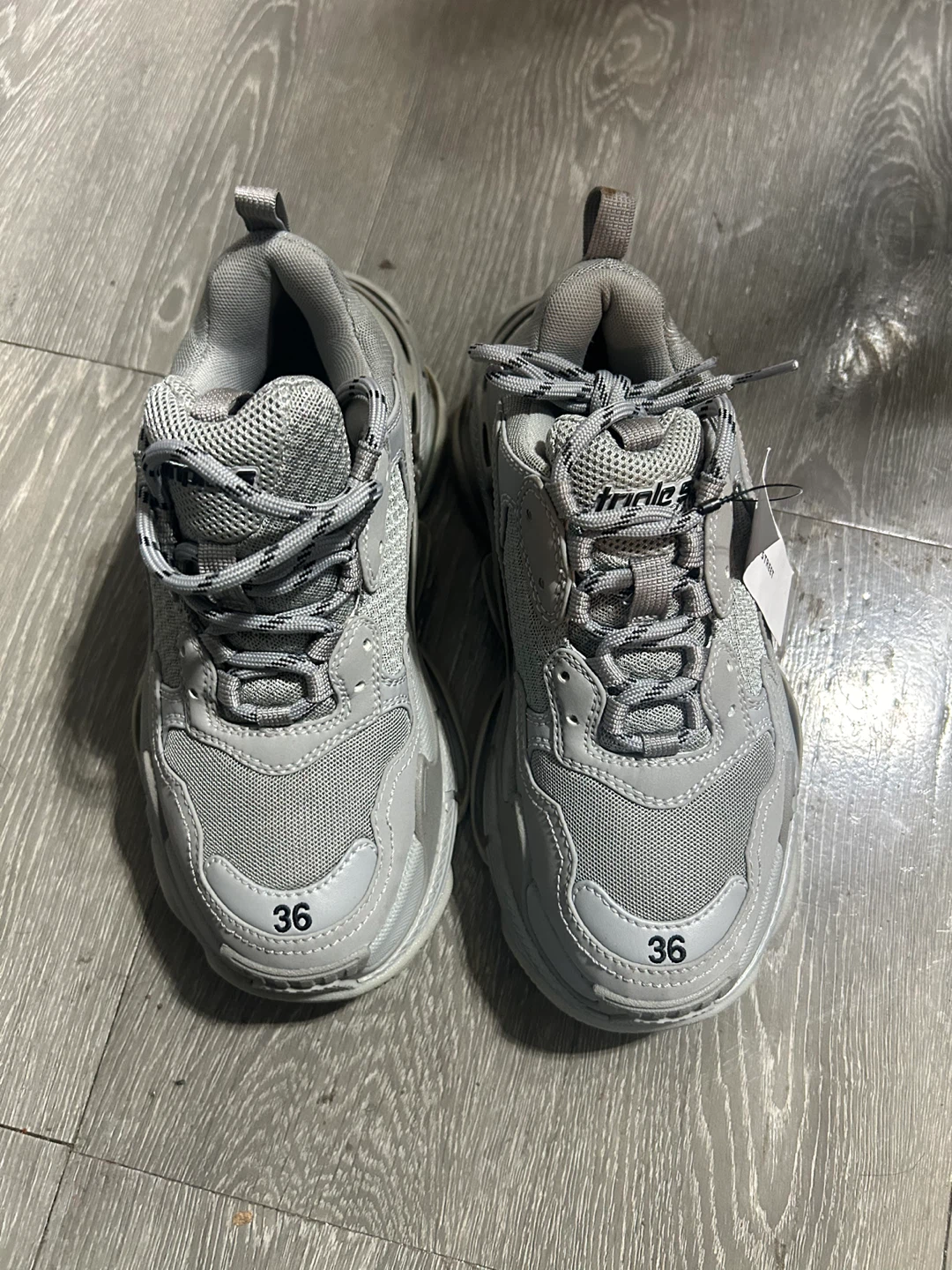 Balenciaga Triple S Sneakers Grey Size 36 - photo 2