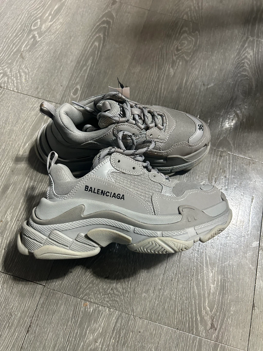 Balenciaga Triple S Sneakers Grey Size 36
